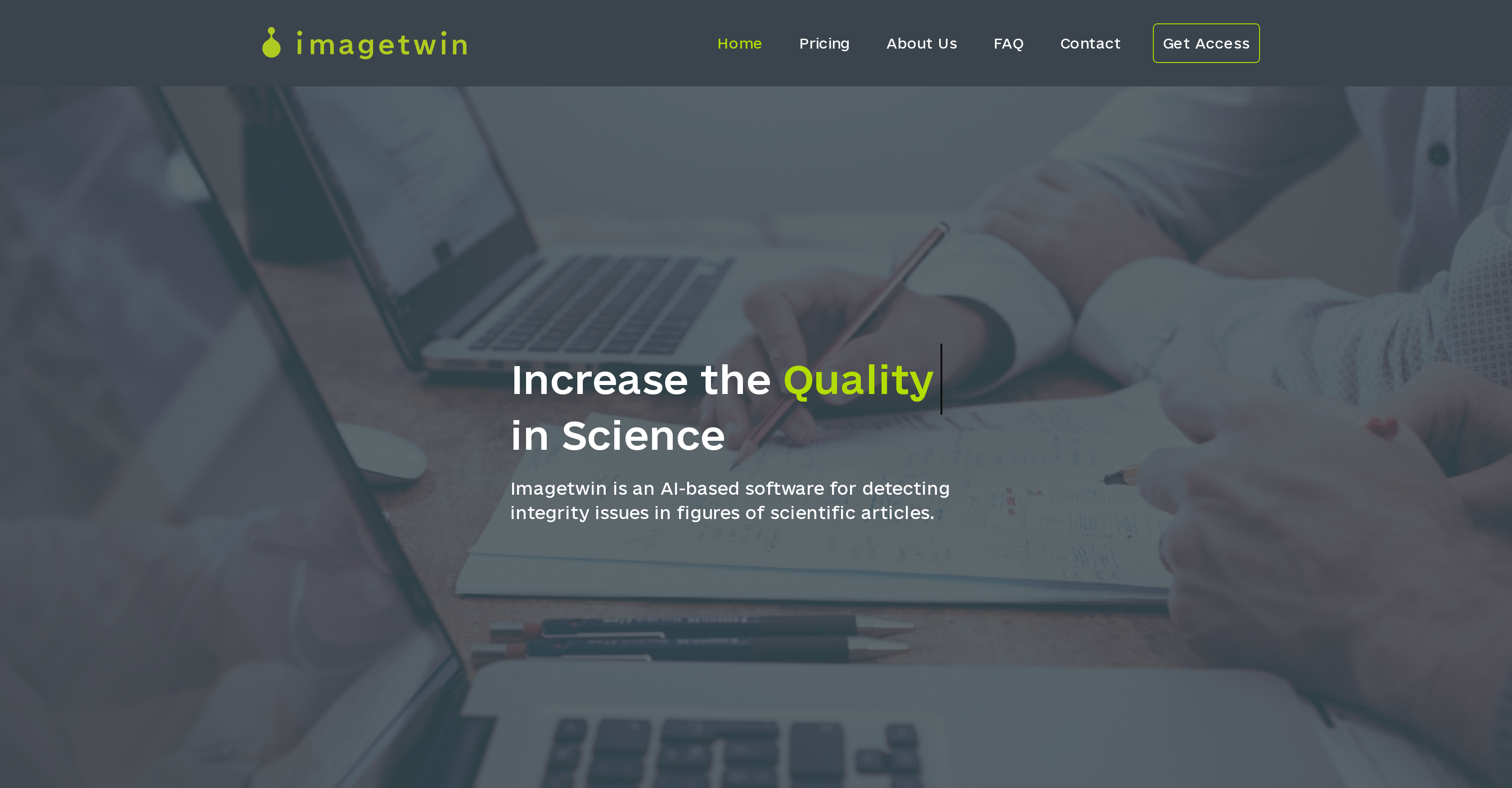 ImageTwin - Screenshot showing the interface and features of this AI tool