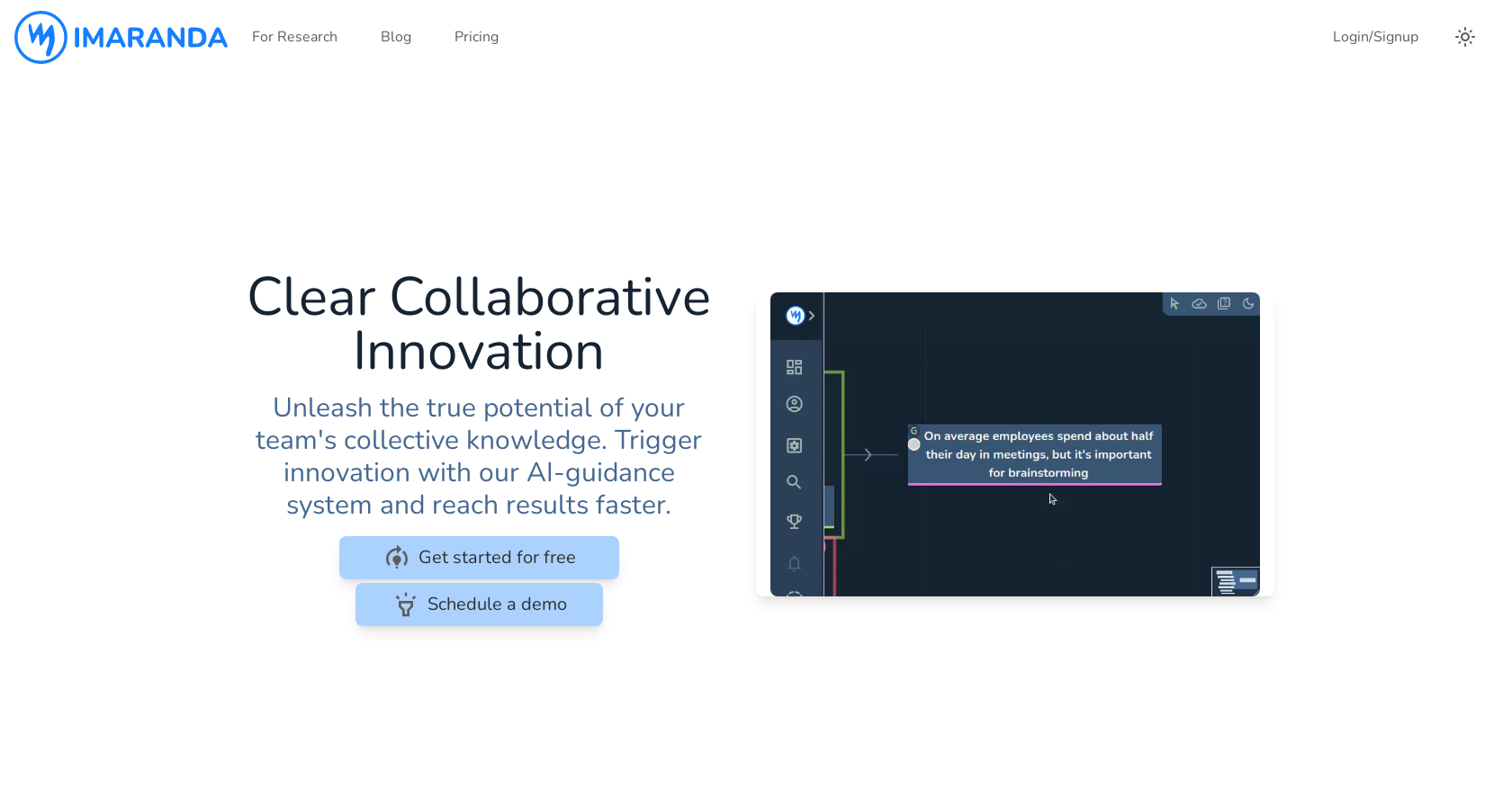 Imaranda - Screenshot showing the interface and features of this AI tool