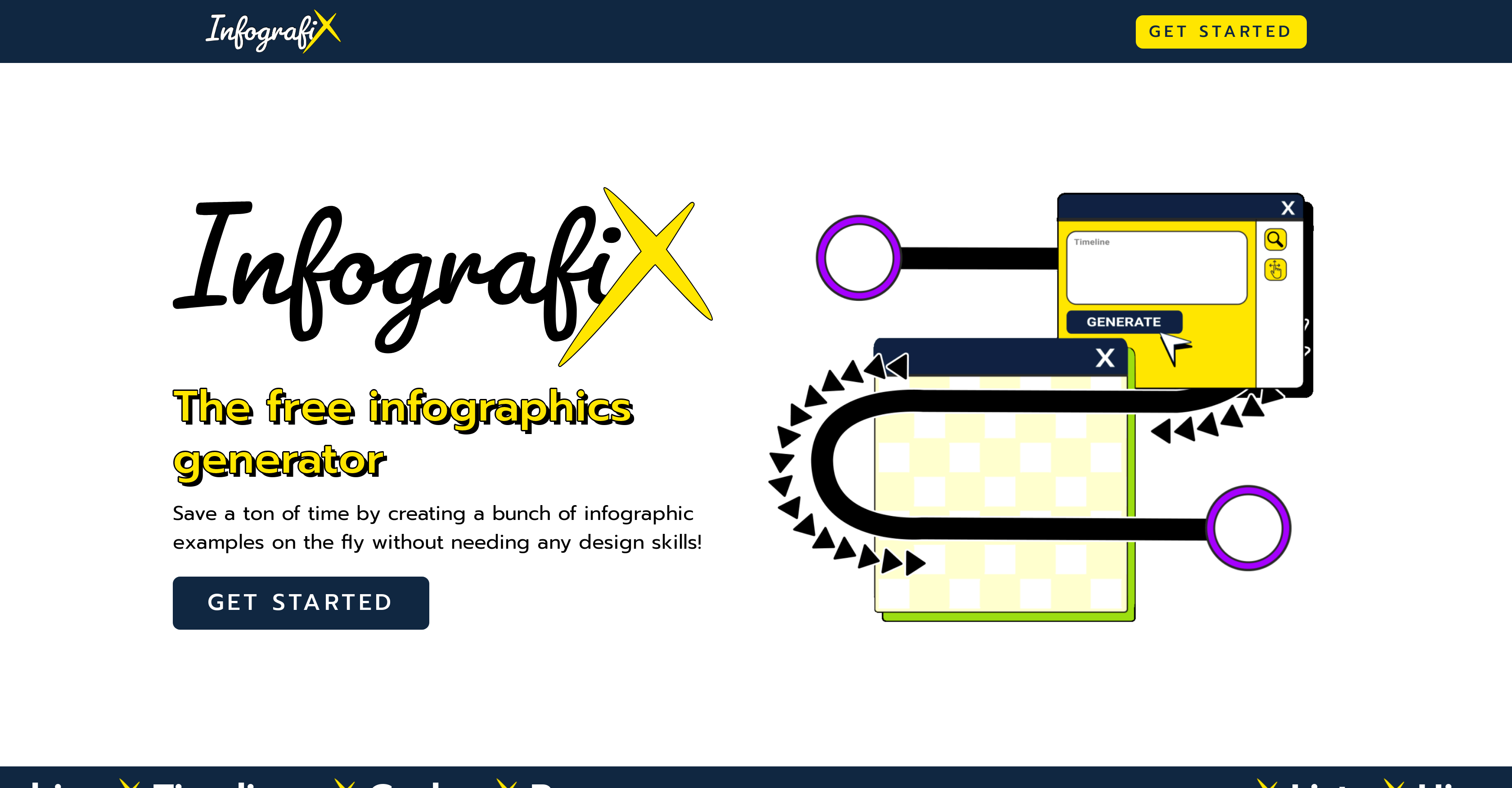 Infografix - Screenshot showing the interface and features of this AI tool