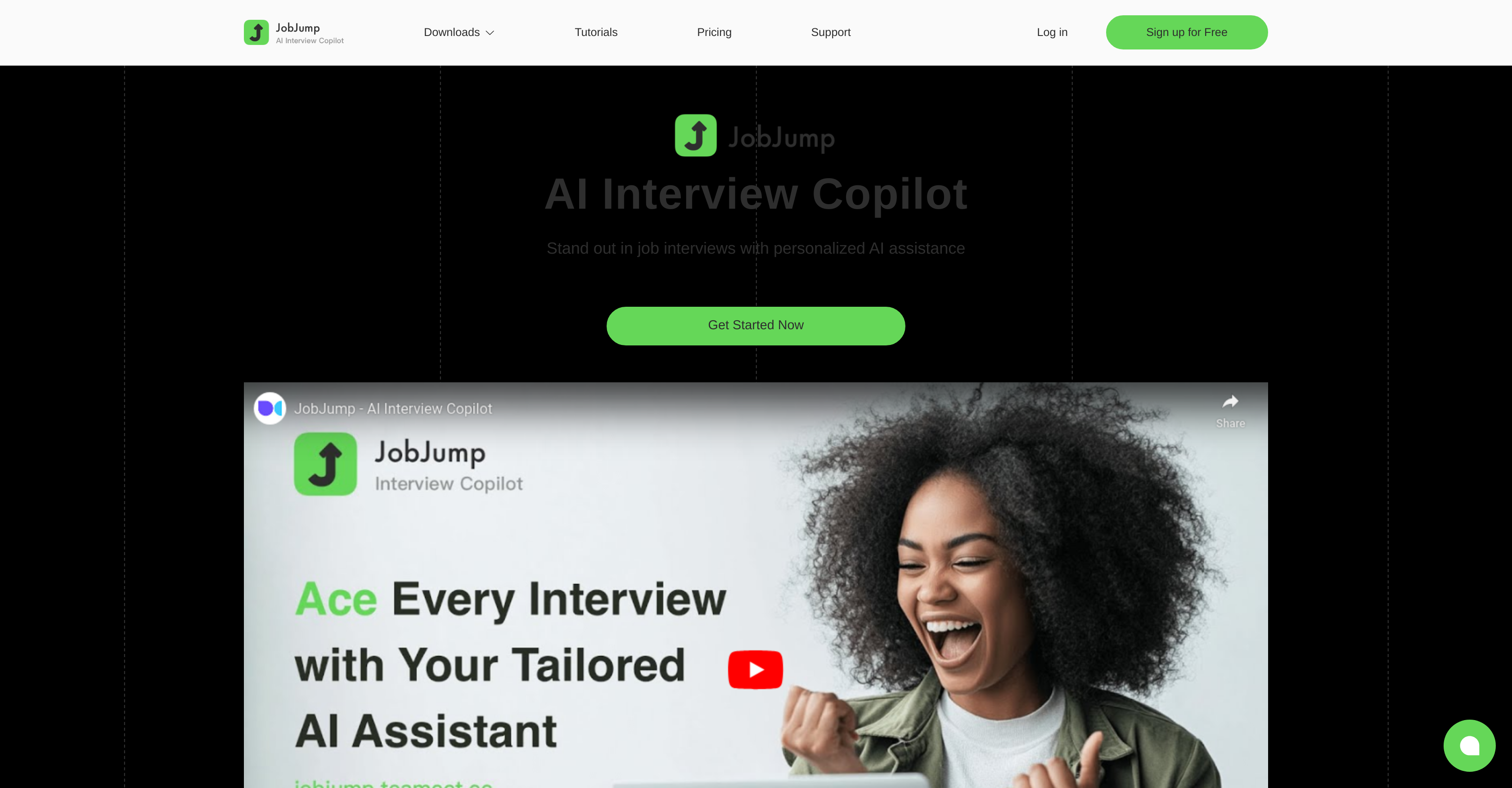 JobJump - Screenshot showing the interface and features of this AI tool