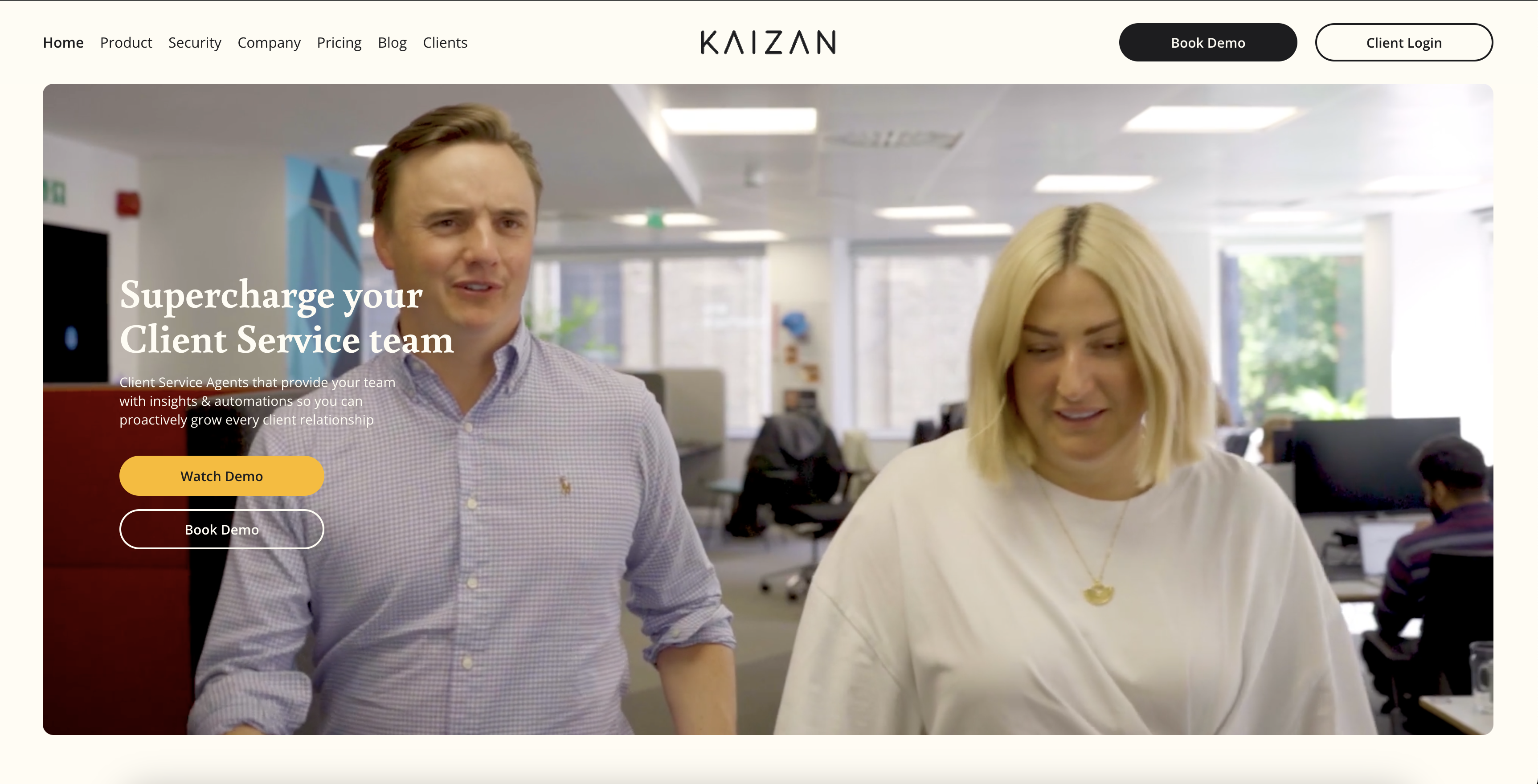 Kaizan - Screenshot showing the interface and features of this AI tool