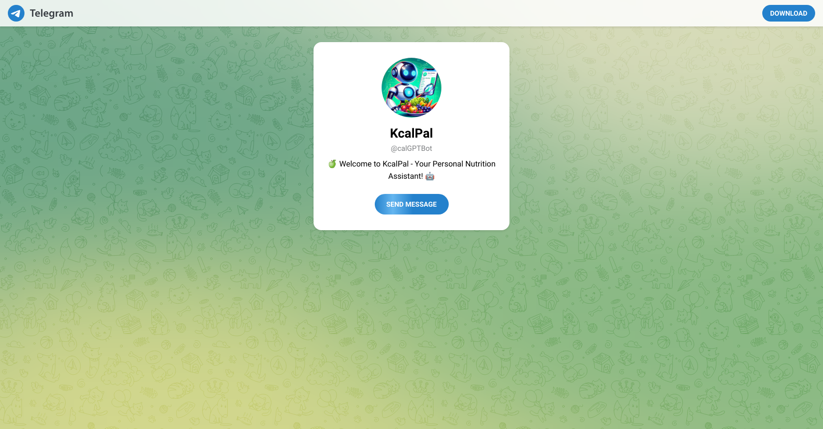KcalPal - Screenshot showing the interface and features of this AI tool