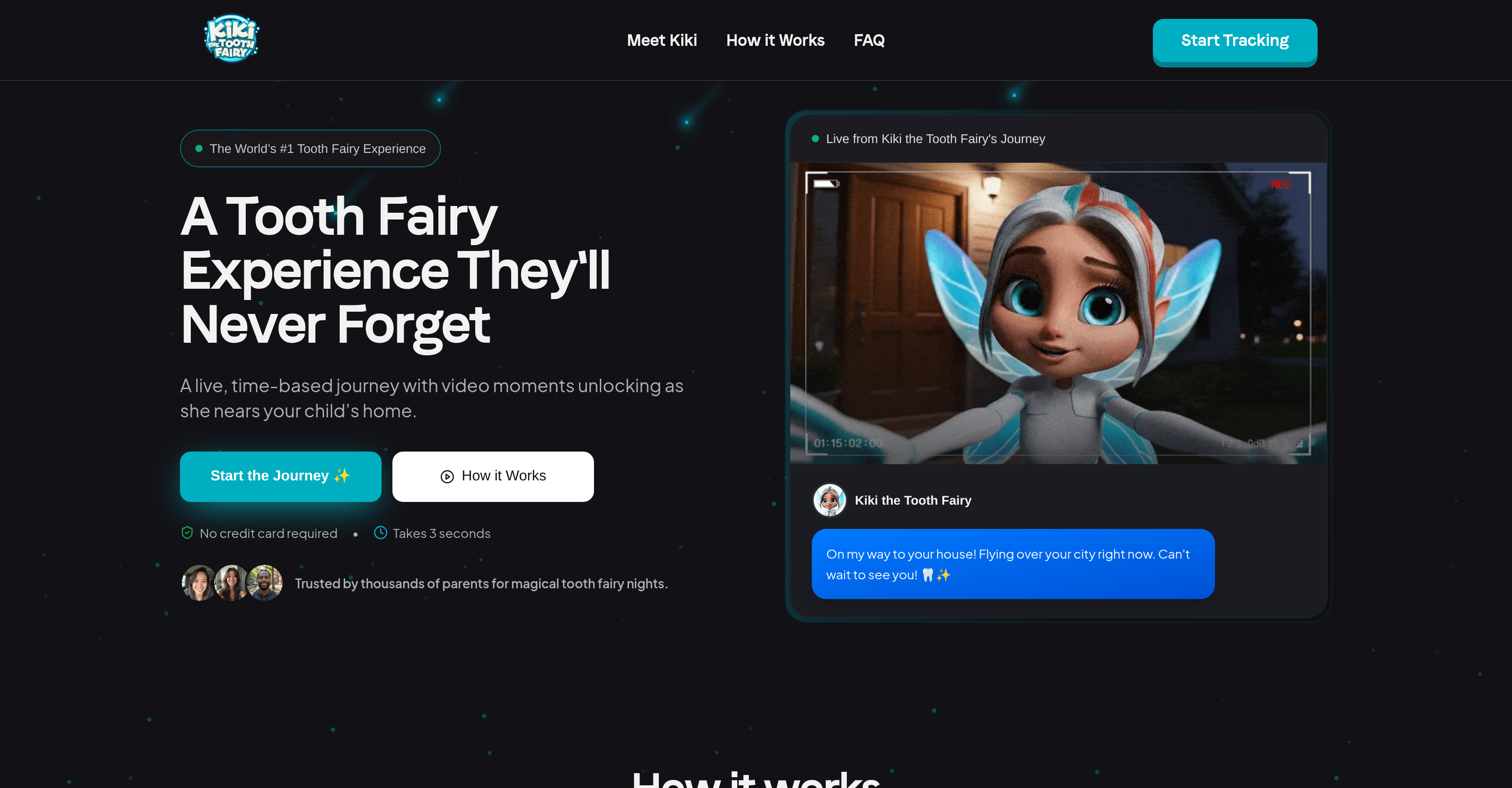 Kiki The Tooth Fairy Tracker - Screenshot showing the interface and features of this AI tool