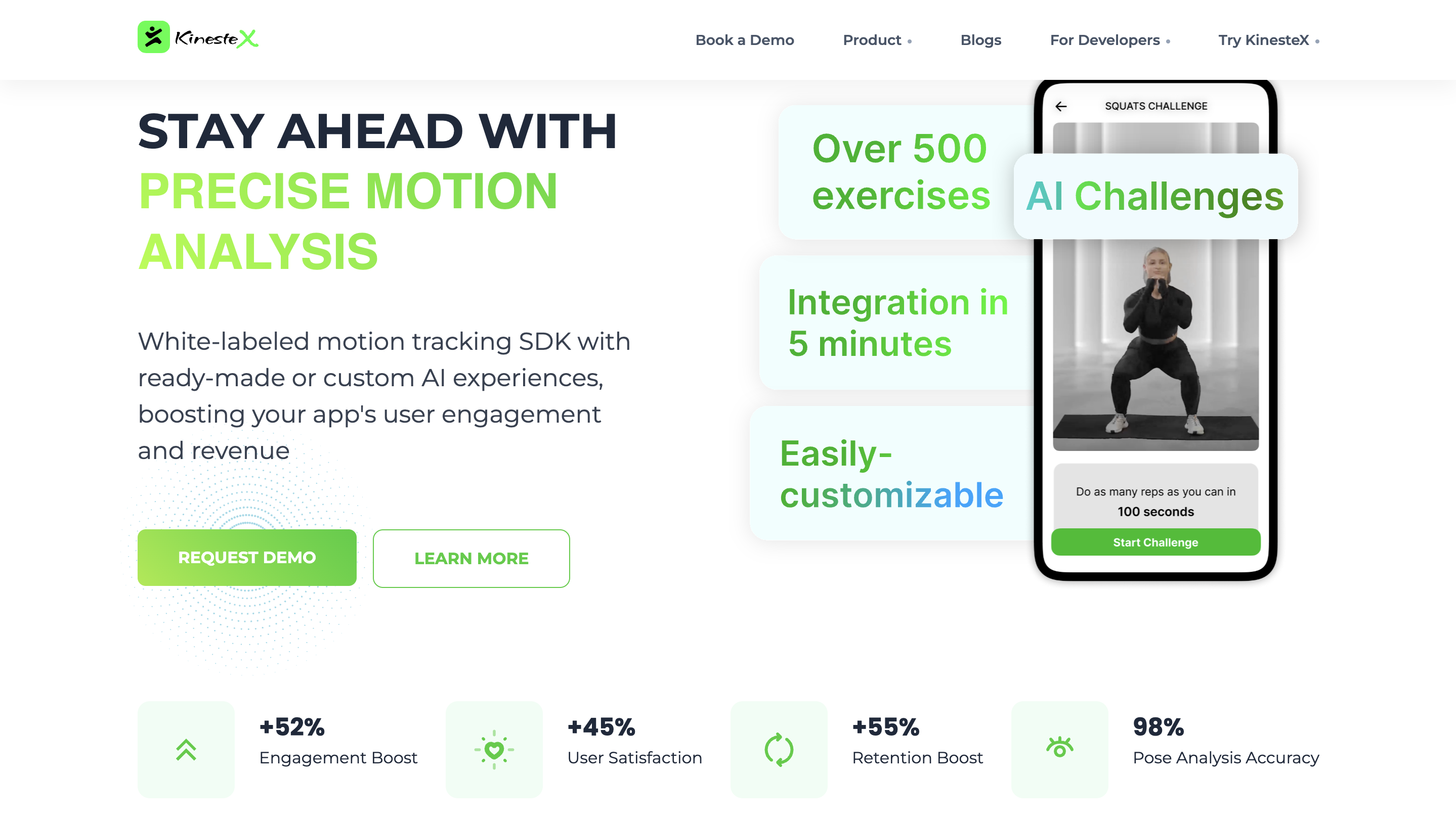 KinesteX AI Personal Trainer in your Digital Health P... - Screenshot showing the interface and features of this AI tool