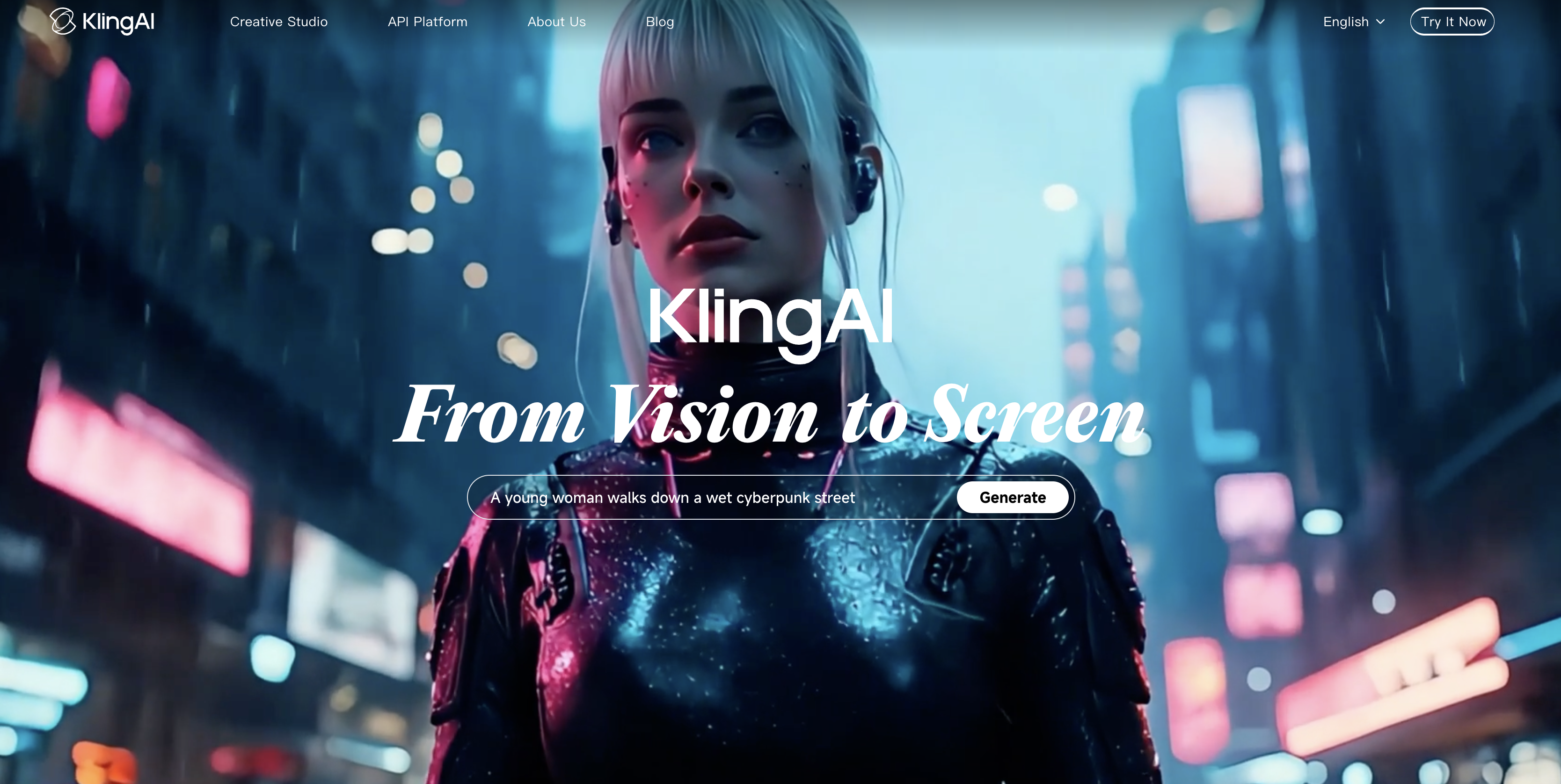 Klingv2.6 - Screenshot showing the interface and features of this AI tool