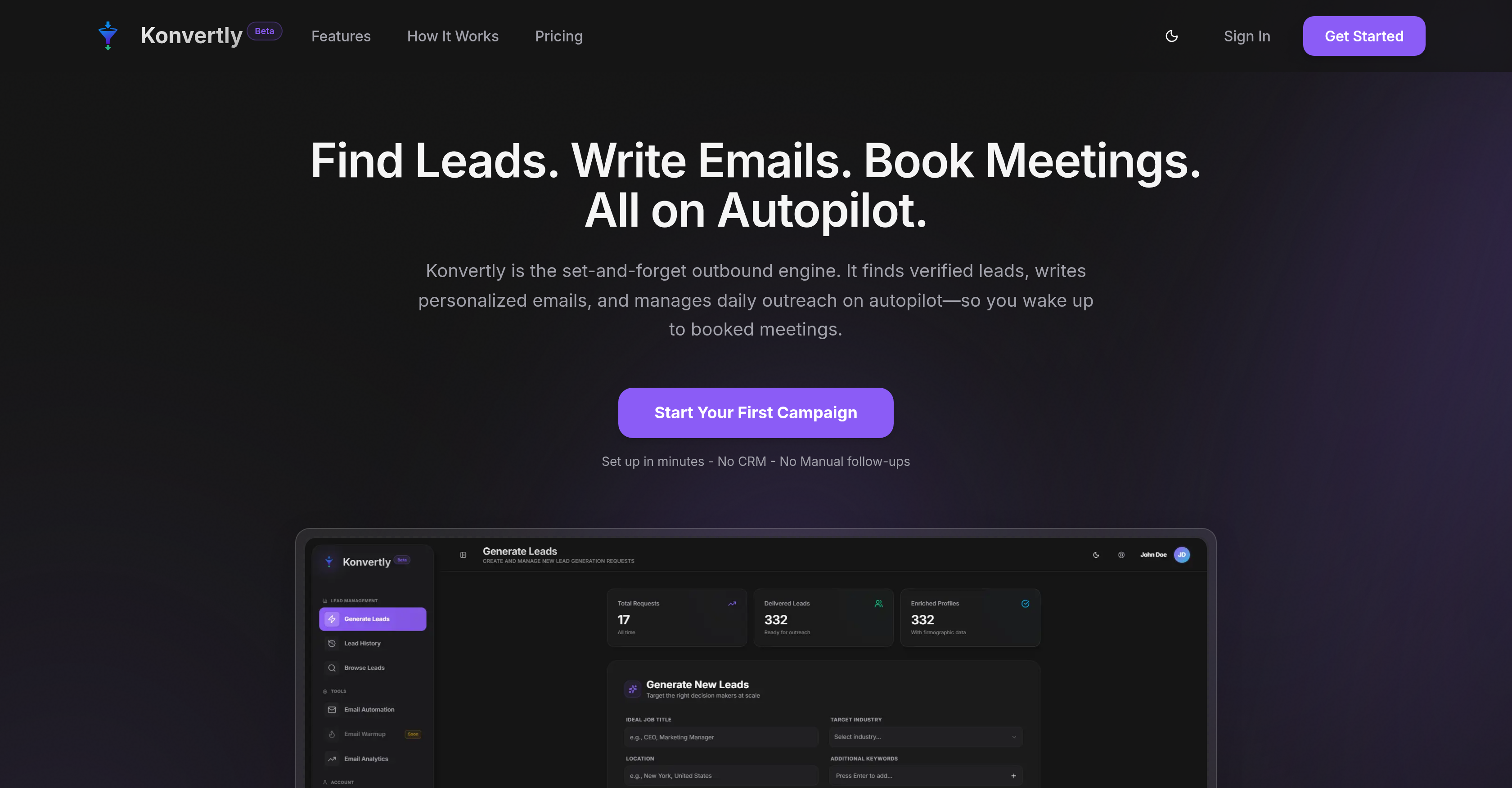 Konvertly - Screenshot showing the interface and features of this AI tool