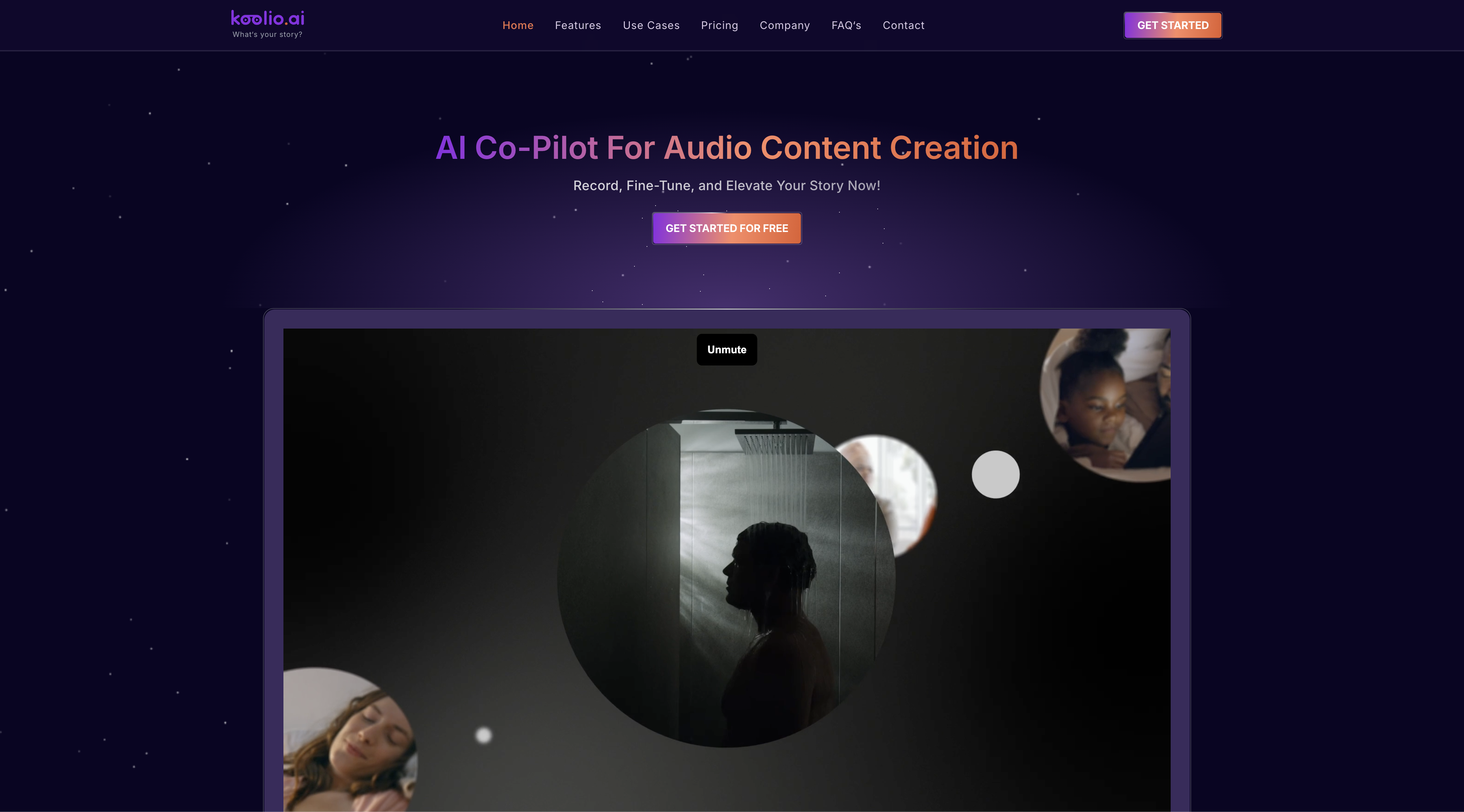 Koolio - Screenshot showing the interface and features of this AI tool
