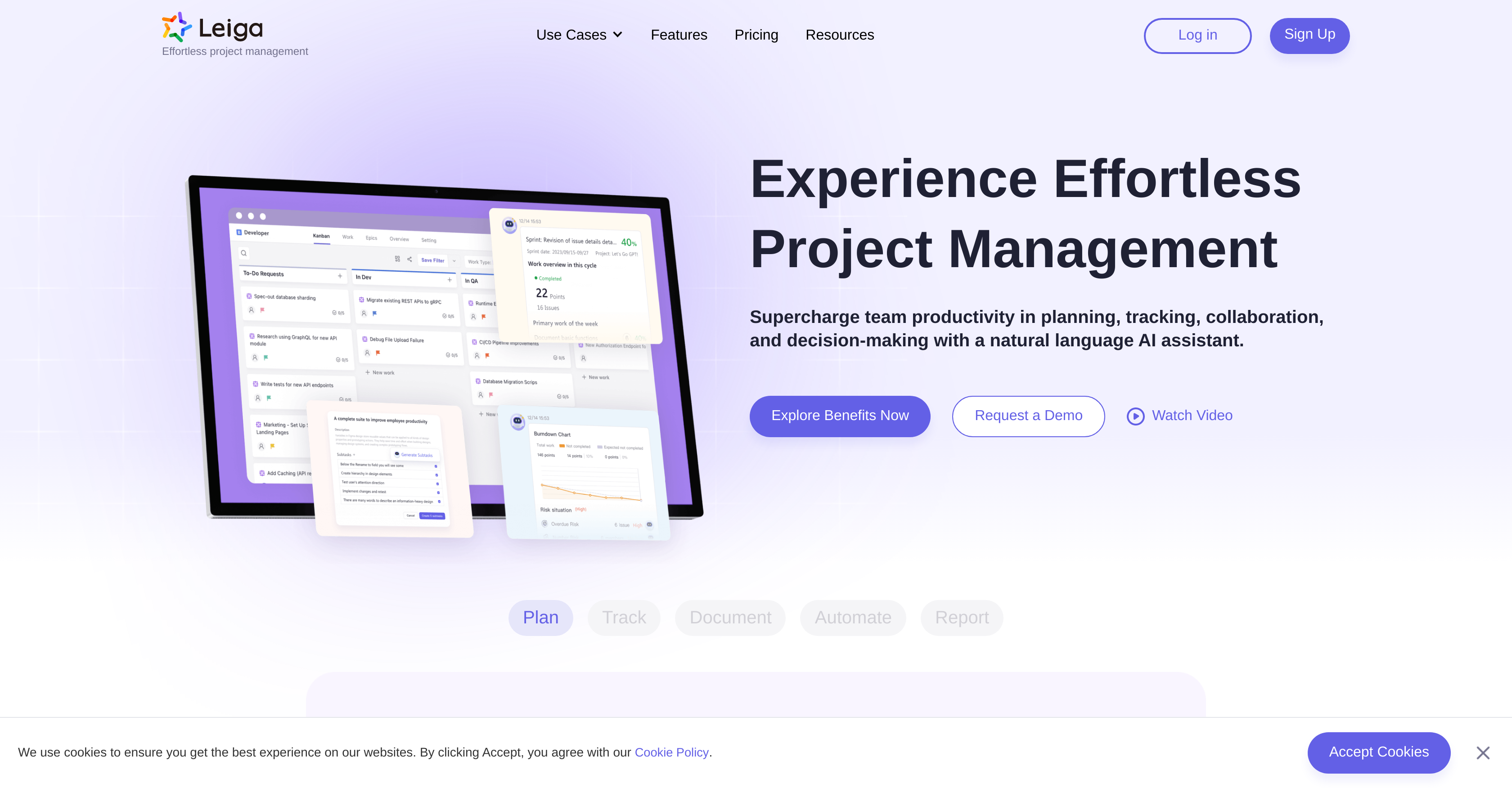 Leiga - Screenshot showing the interface and features of this AI tool