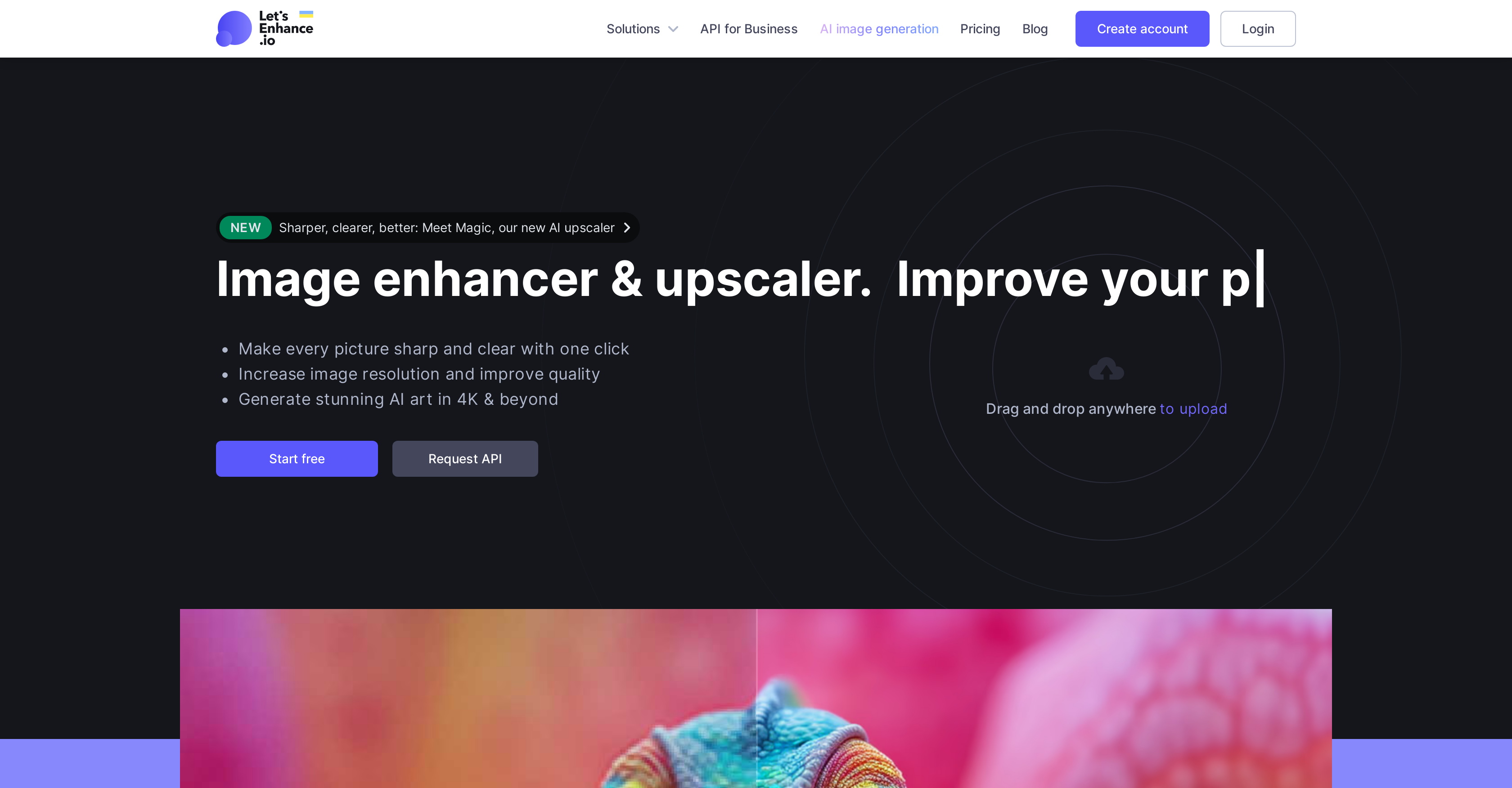 Lets Enhance: Image Quality AI - Screenshot showing the interface and features of this AI tool