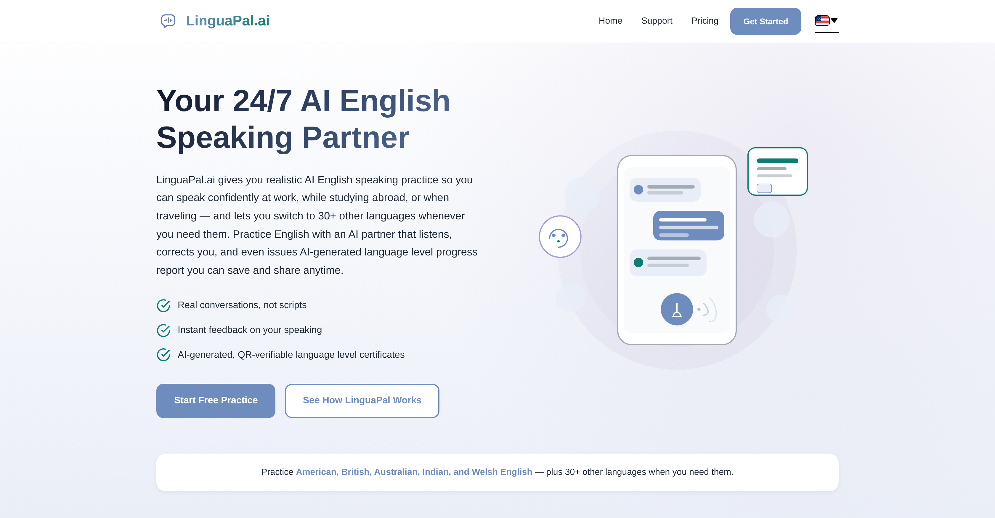 LinguaPal.ai - Screenshot showing the interface and features of this AI tool