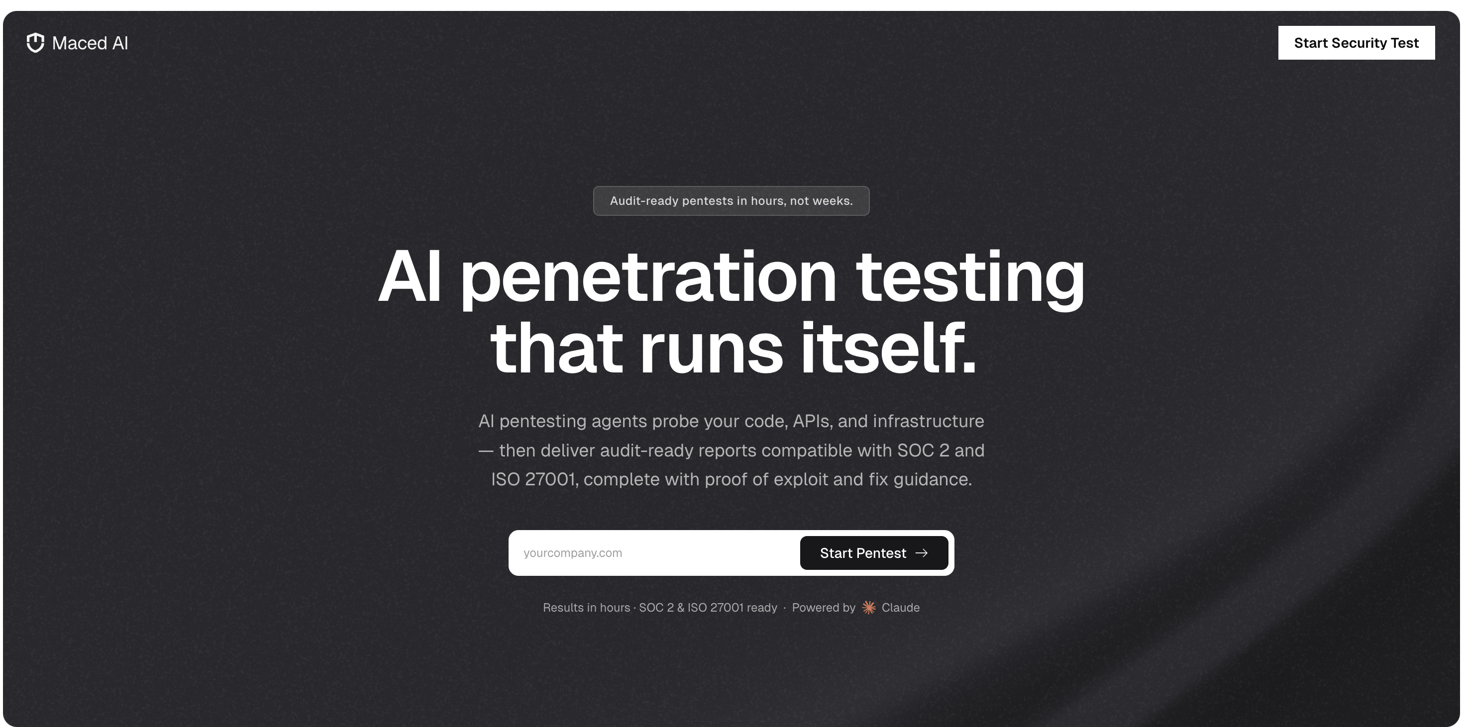 Maced AI - Screenshot showing the interface and features of this AI tool
