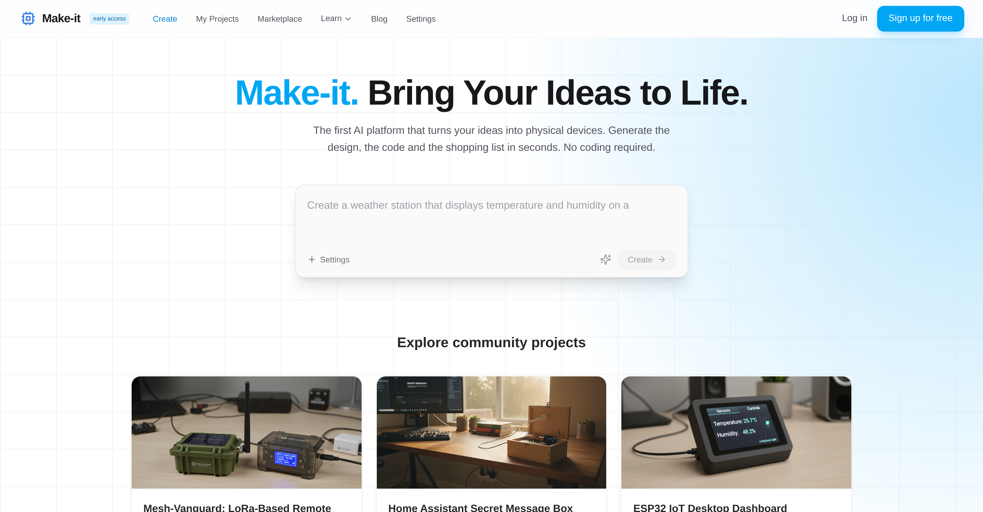 Make-it - Screenshot showing the interface and features of this AI tool