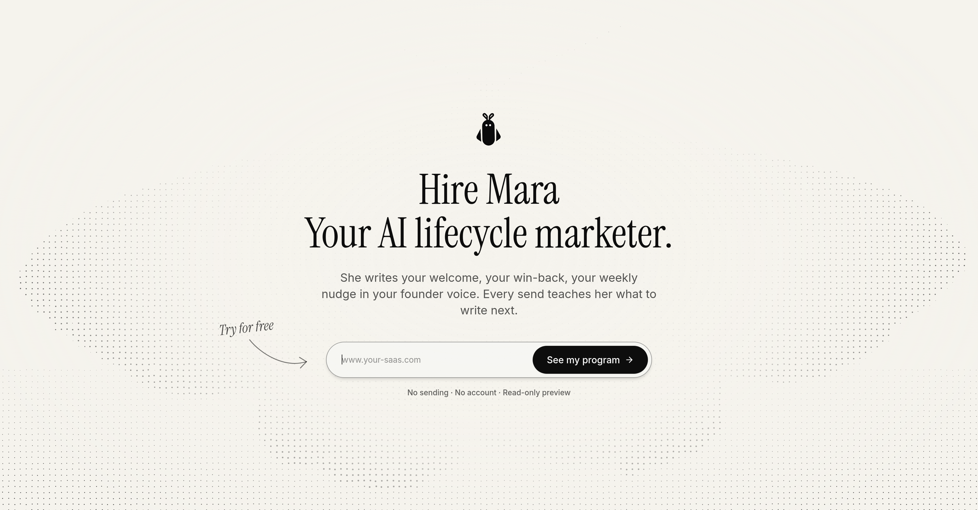 Mara - Screenshot showing the interface and features of this AI tool