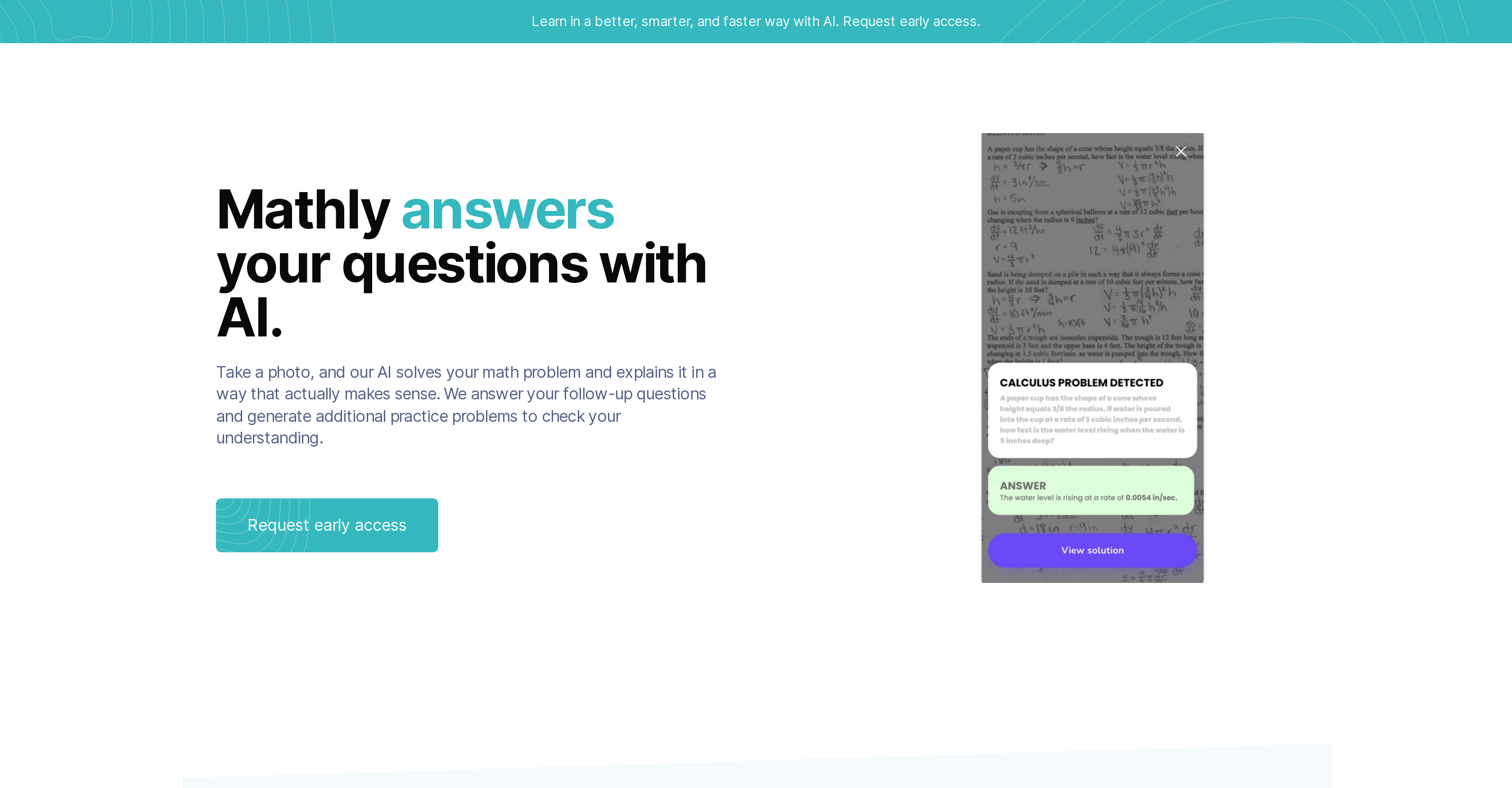 Mathly - Screenshot showing the interface and features of this AI tool