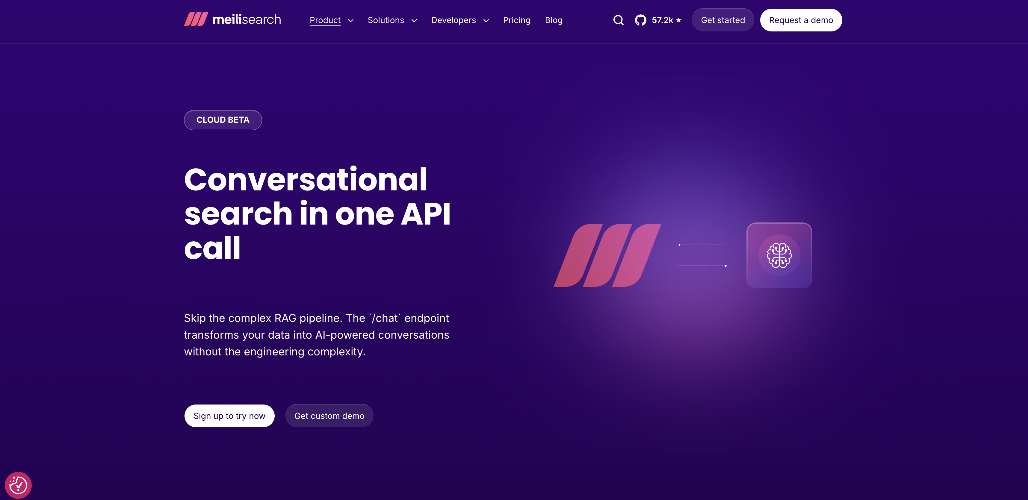 Meilisearch - Screenshot showing the interface and features of this AI tool