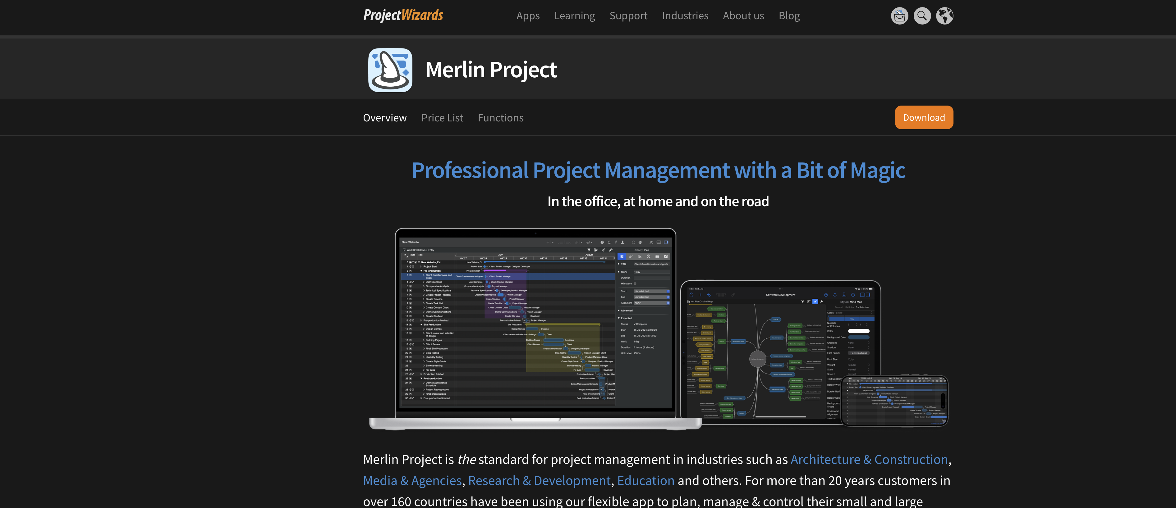 Merlin Project - Screenshot showing the interface and features of this AI tool