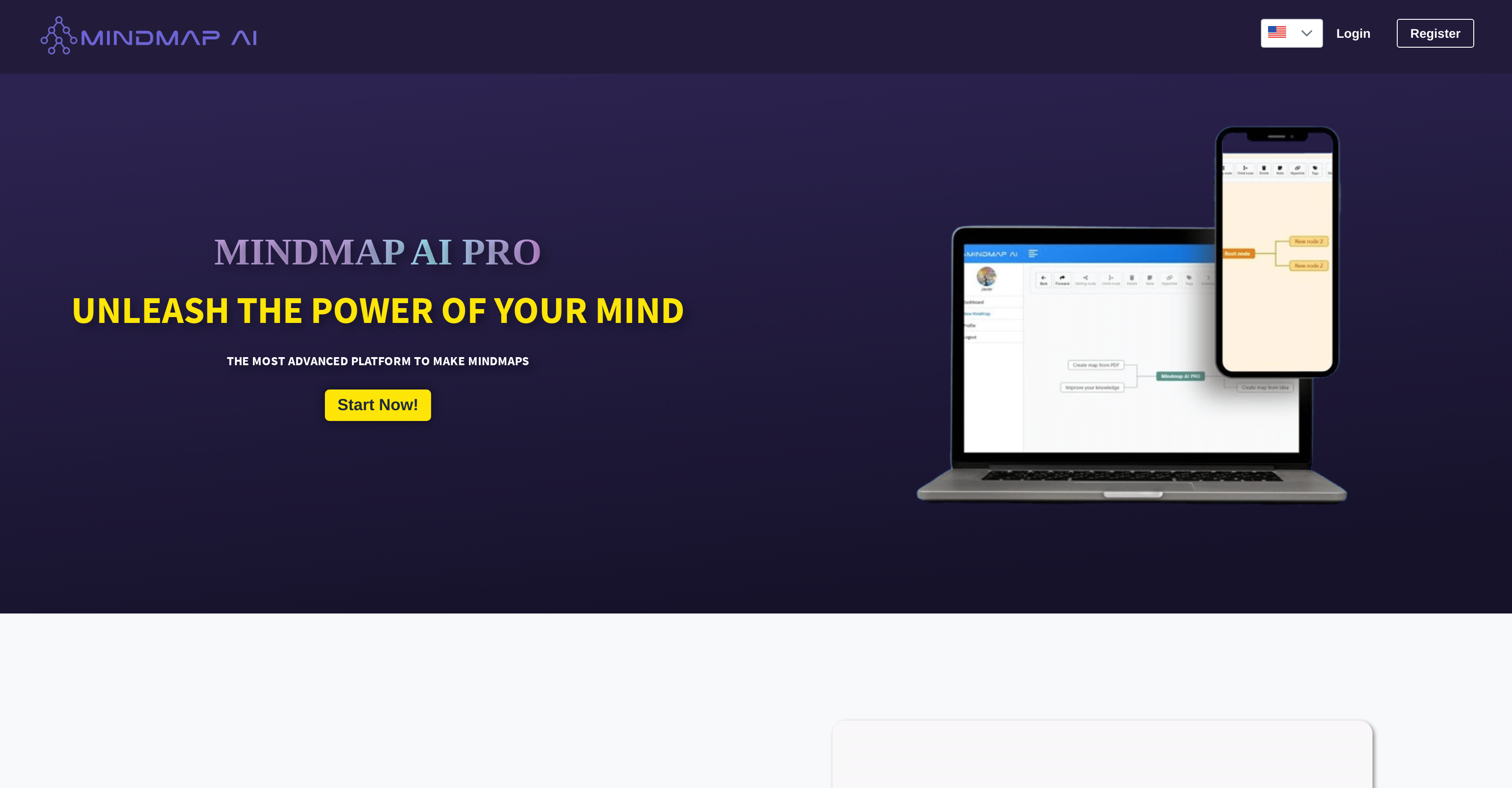 MindmapAI - Screenshot showing the interface and features of this AI tool