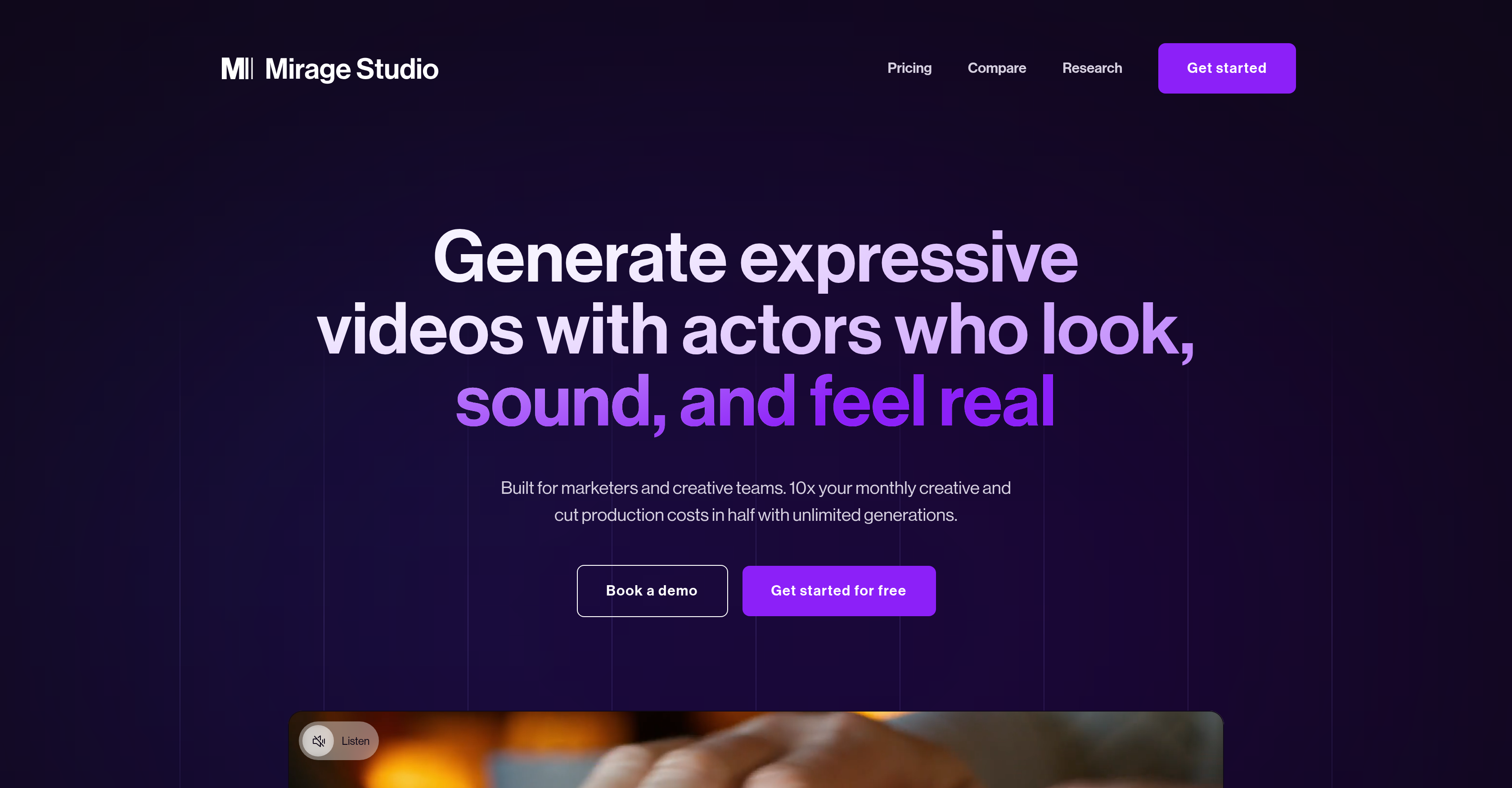 Mirage Studio - Screenshot showing the interface and features of this AI tool