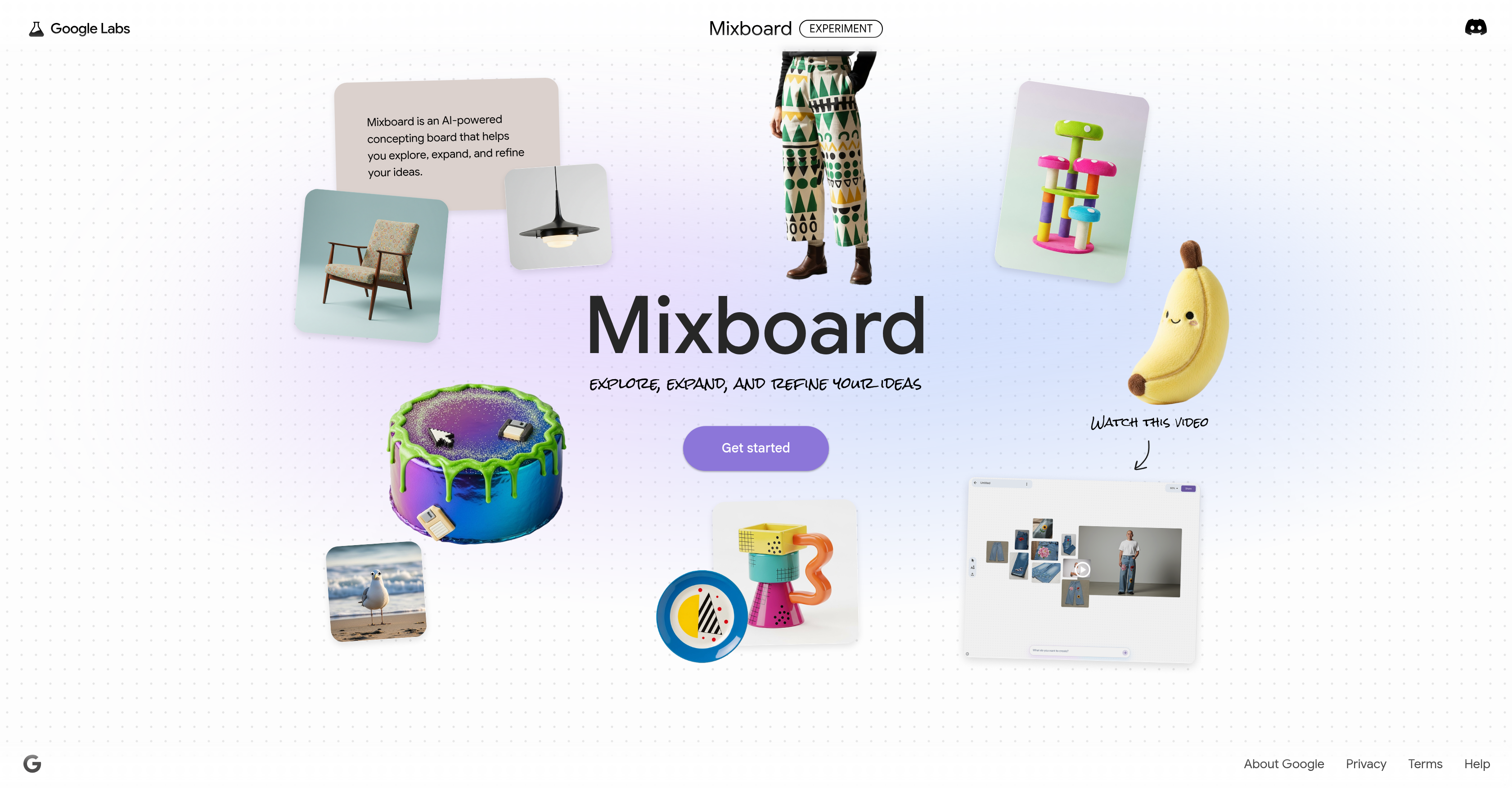 Mixboard - Screenshot showing the interface and features of this AI tool