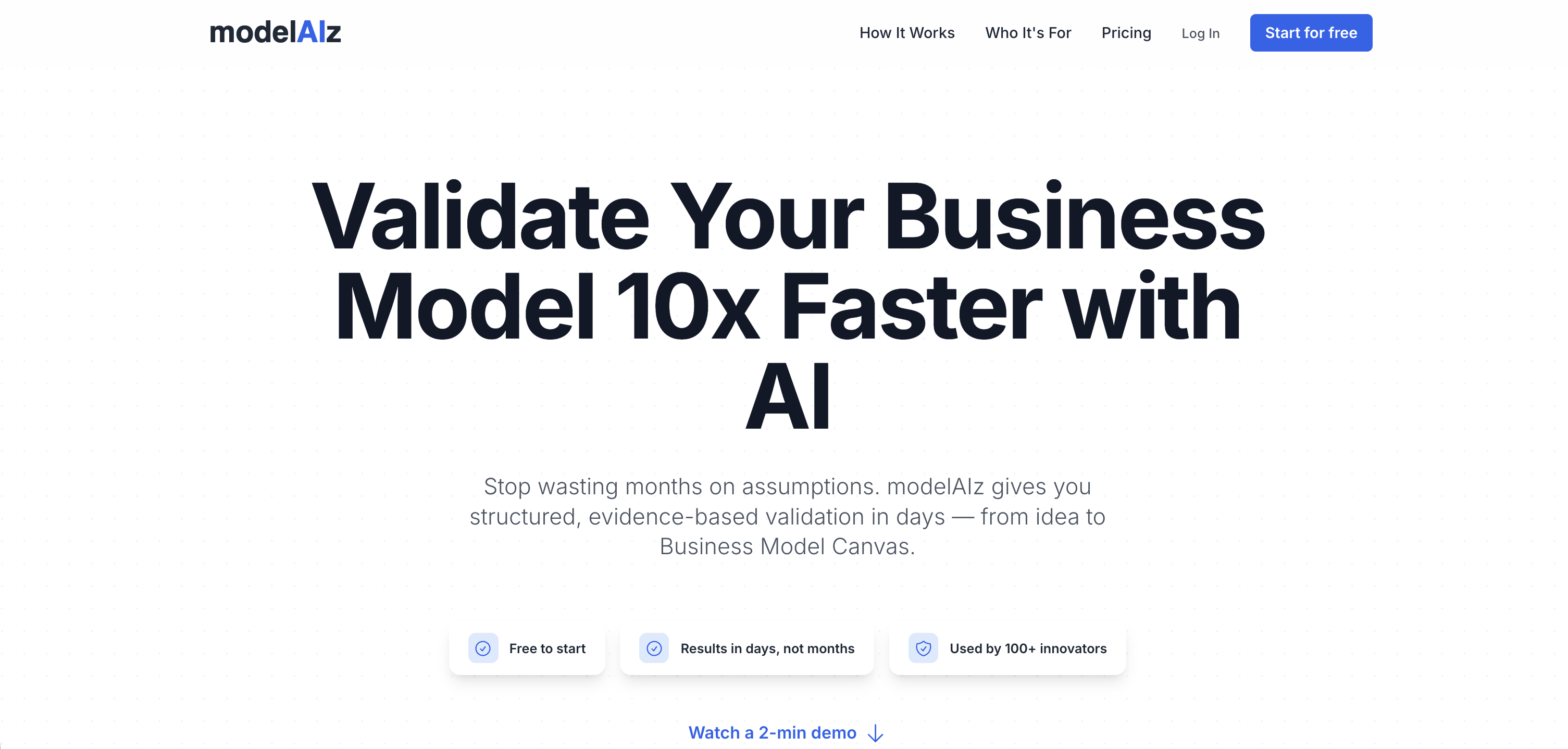 modelAIz - Screenshot showing the interface and features of this AI tool