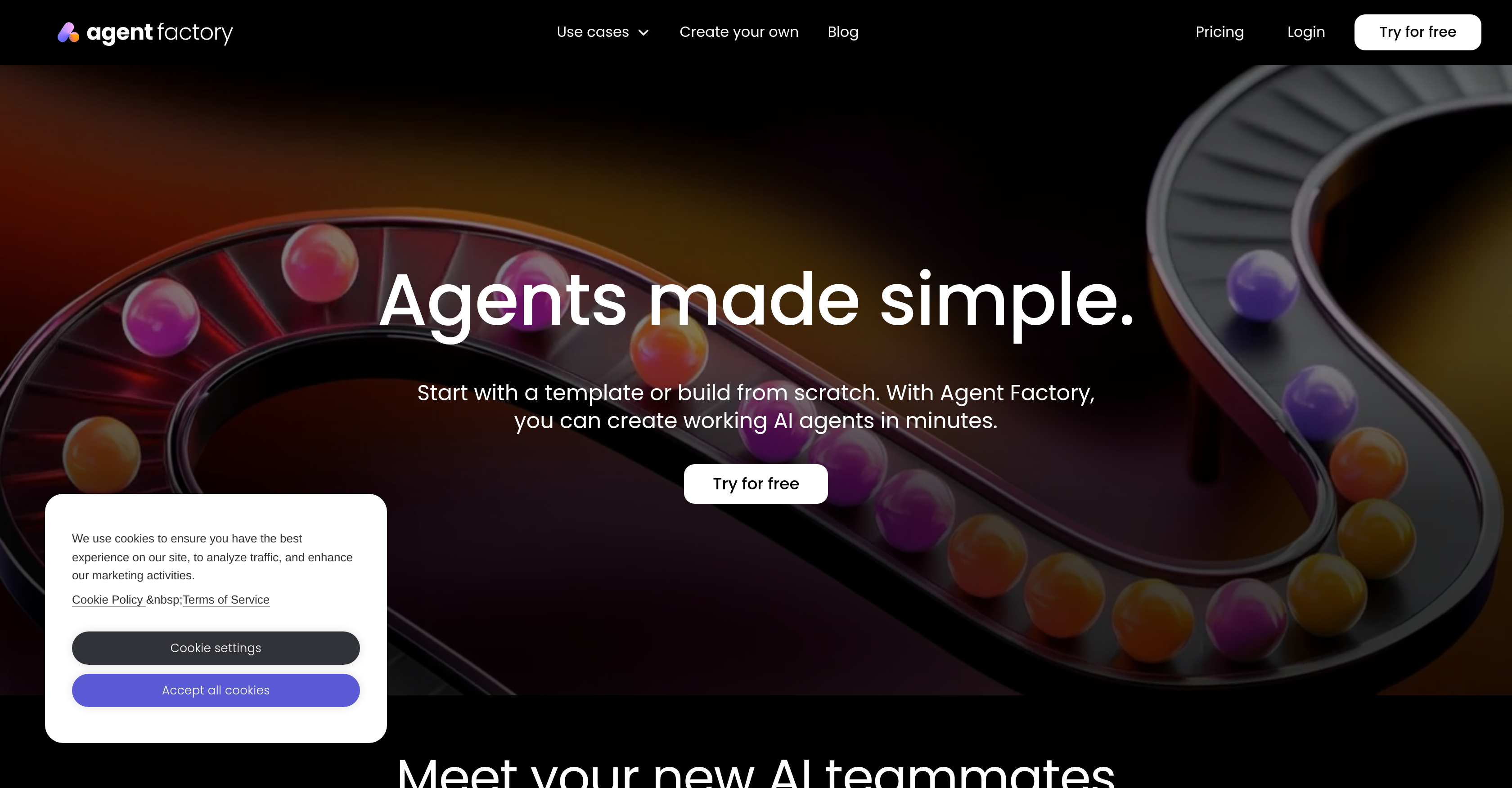 Monday Agent Factory - Screenshot showing the interface and features of this AI tool