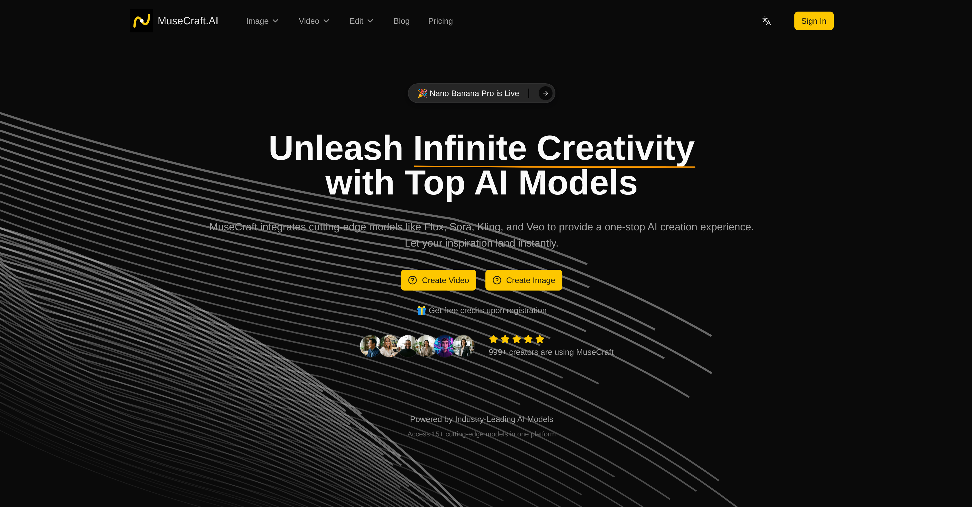 MuseCraft - Screenshot showing the interface and features of this AI tool