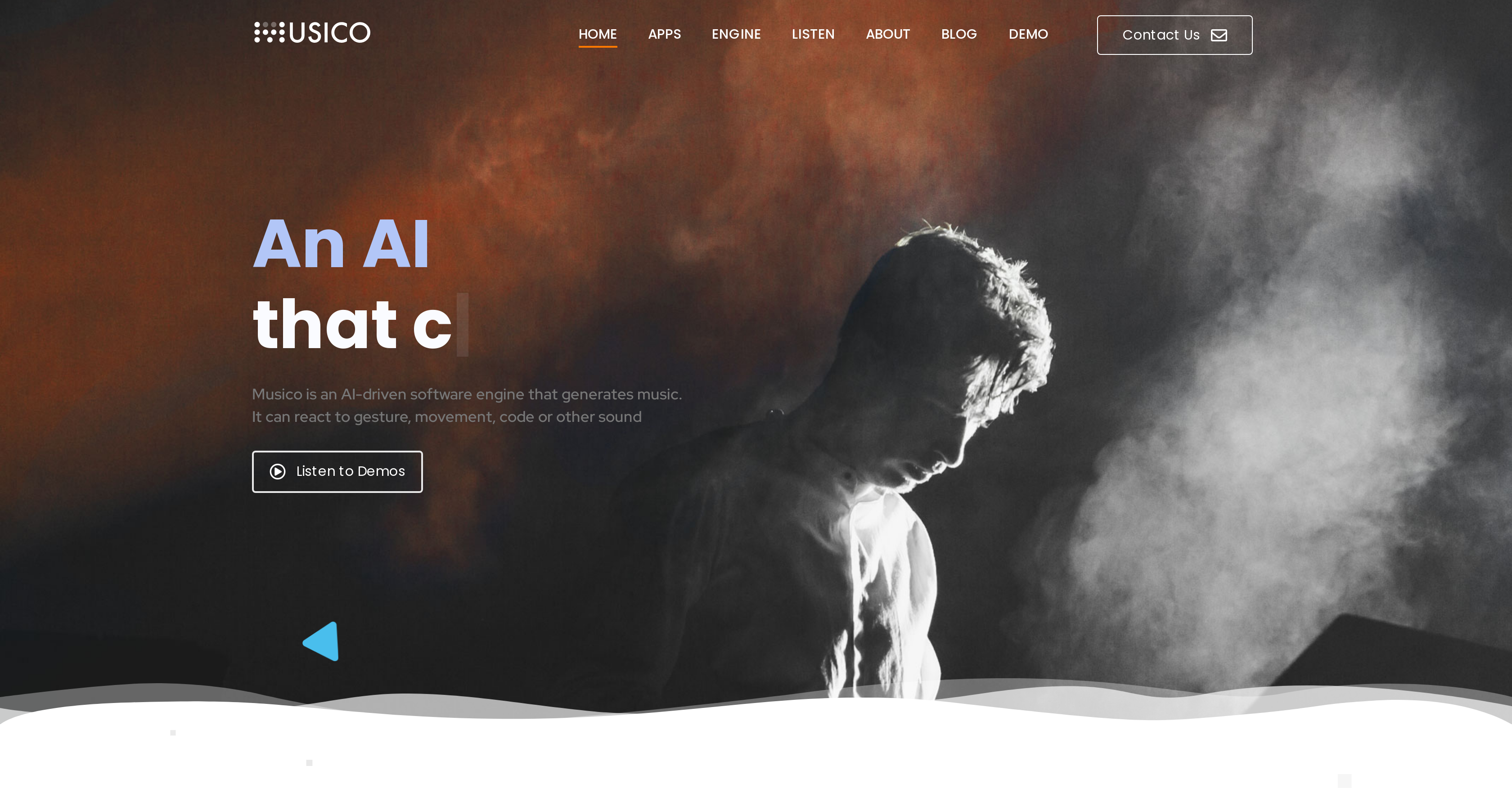 Musico - Screenshot showing the interface and features of this AI tool