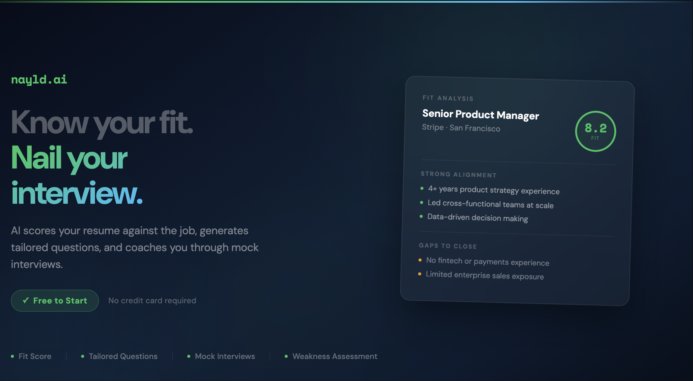 nayld.ai - Screenshot showing the interface and features of this AI tool