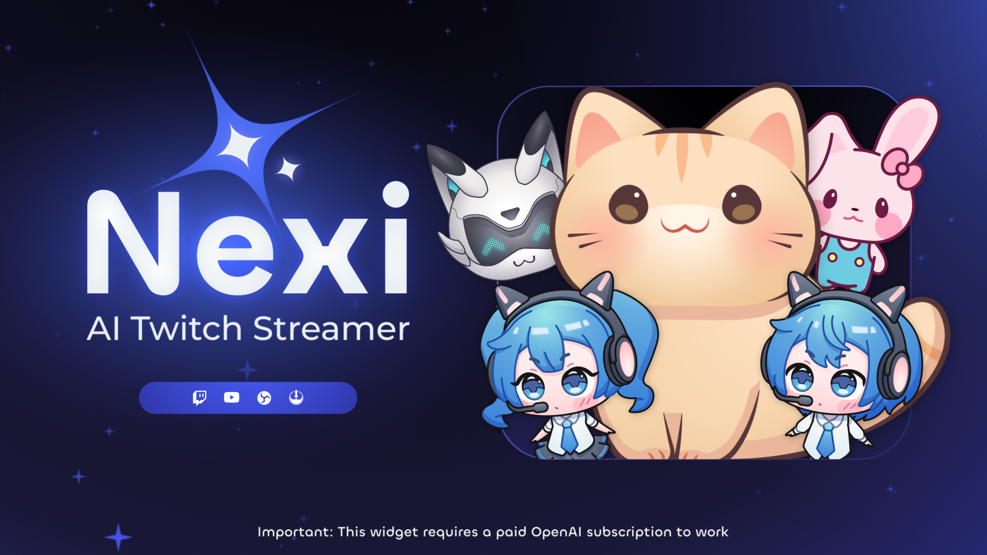Nexi - AI Co‑Host for Twitch & YouTube Streamers - Screenshot showing the interface and features of this AI tool