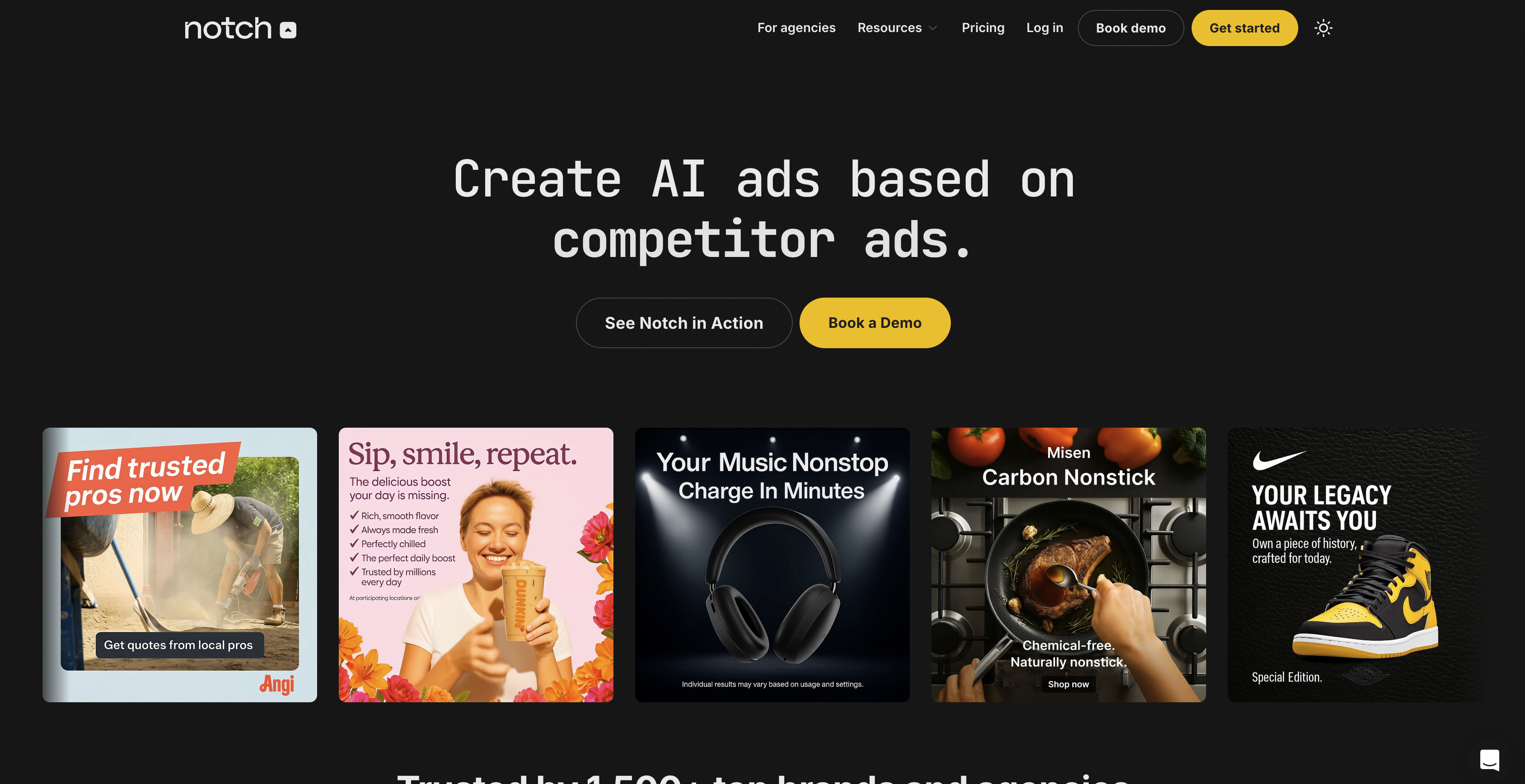 Notch AI - Screenshot showing the interface and features of this AI tool