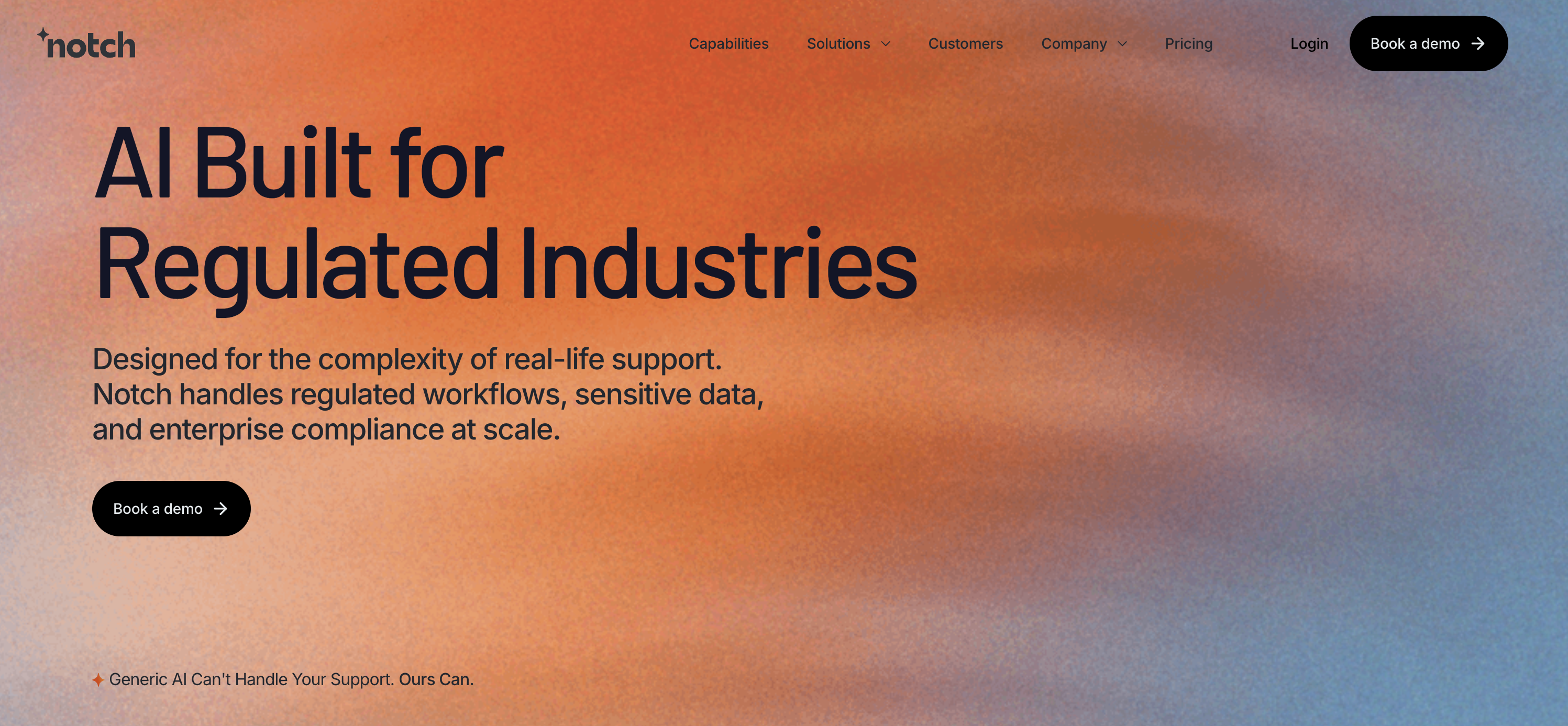 Notch.cx - Screenshot showing the interface and features of this AI tool
