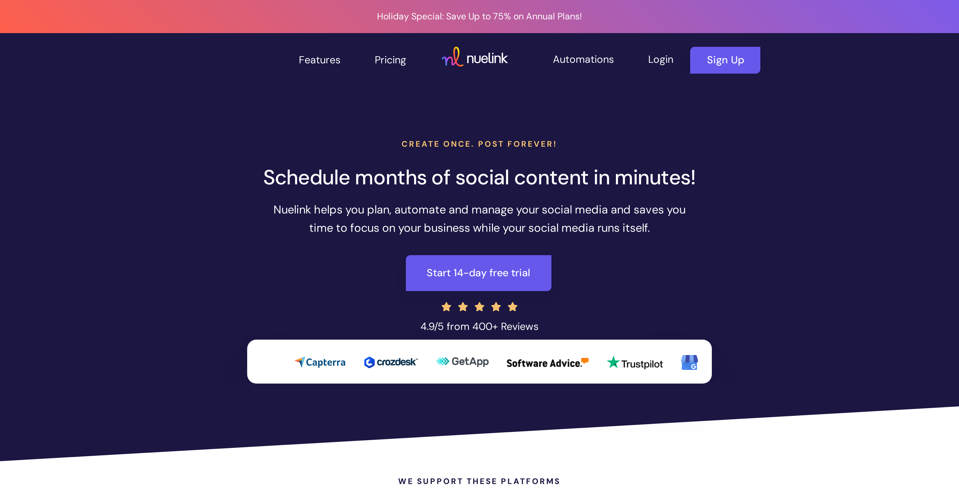 Nuelink - Screenshot showing the interface and features of this AI tool