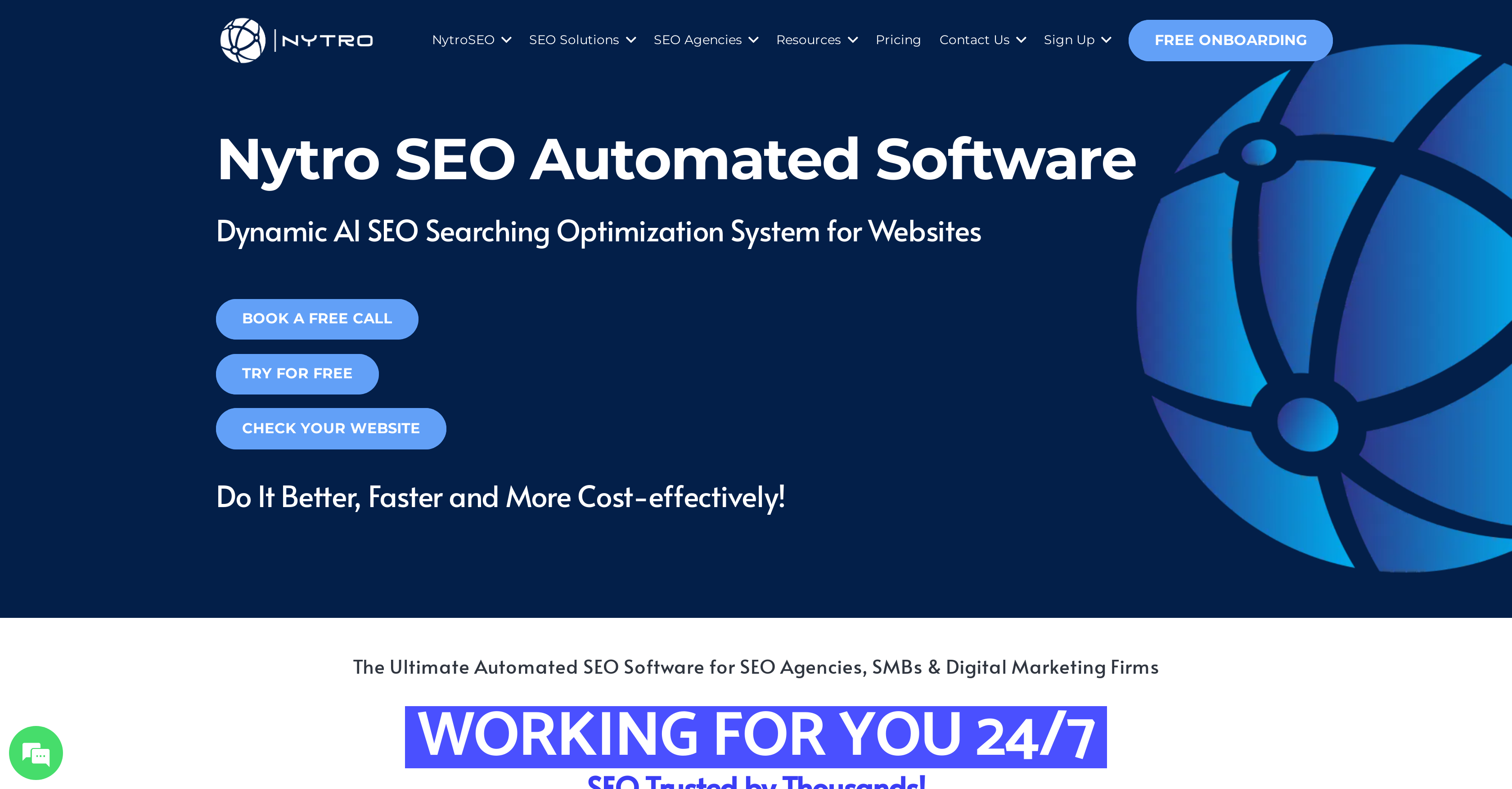 Nytro SEO - Screenshot showing the interface and features of this AI tool