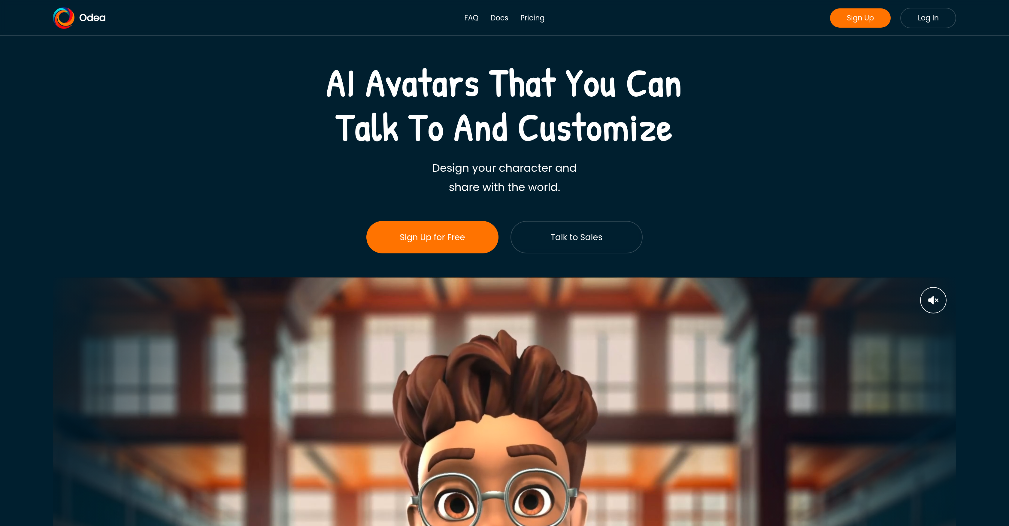 Odea.io - Screenshot showing the interface and features of this AI tool