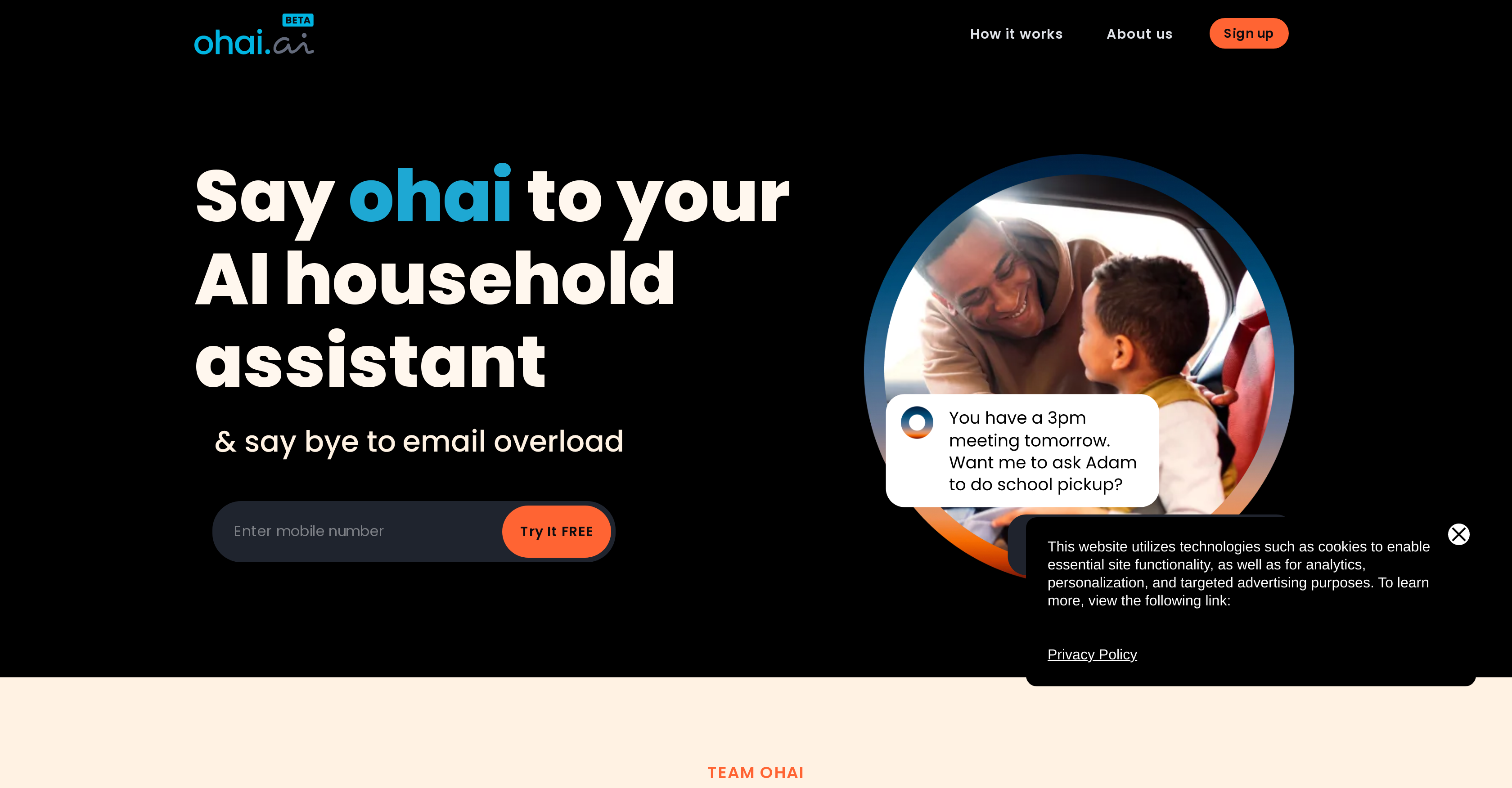 Ohai.ai - Screenshot showing the interface and features of this AI tool