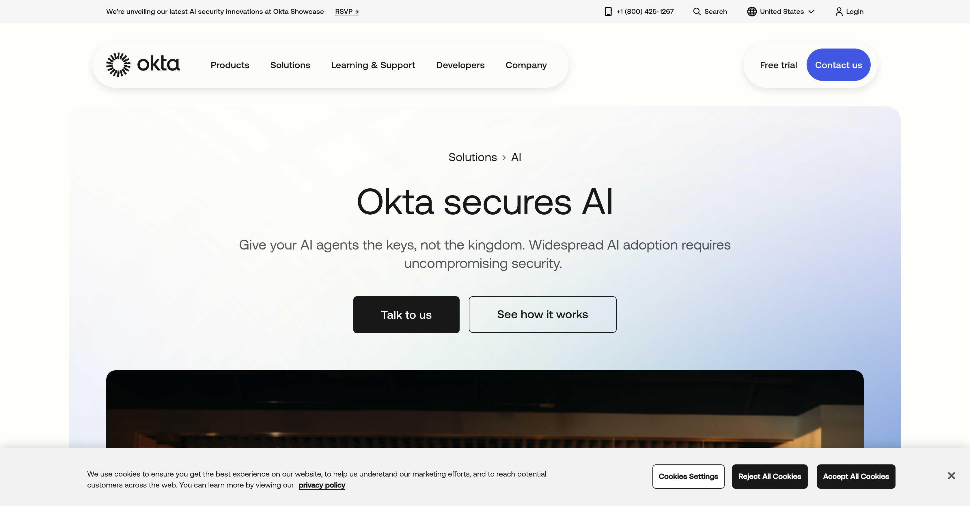 Okta for AI Agents - Screenshot showing the interface and features of this AI tool