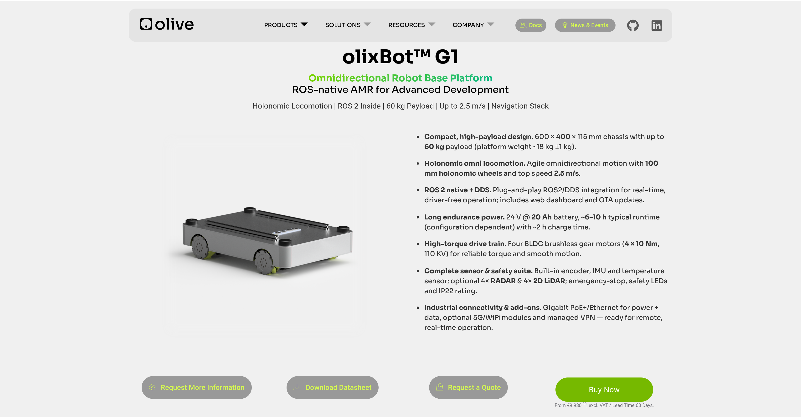 olixBot G1 - Screenshot showing the interface and features of this AI tool
