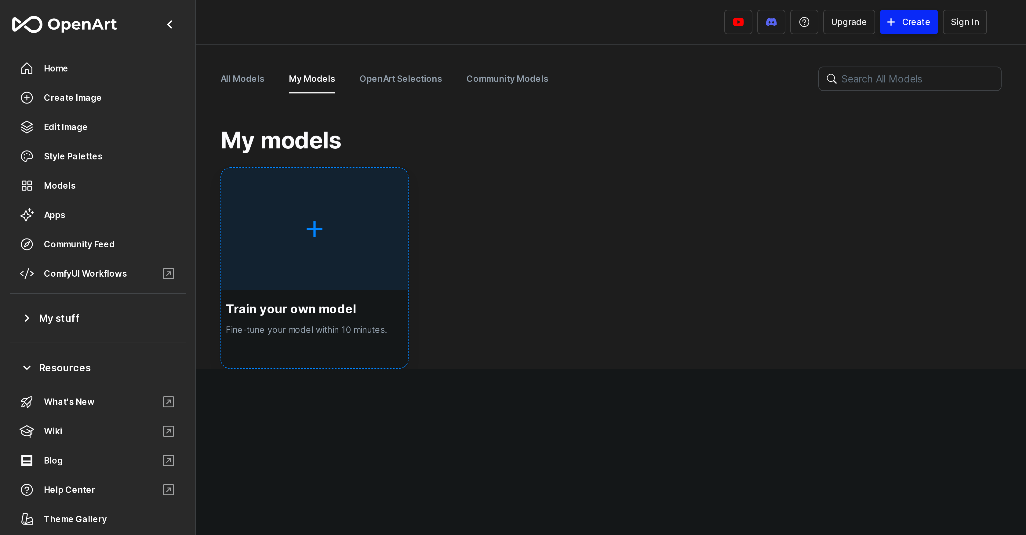 OpenArt - Screenshot showing the interface and features of this AI tool
