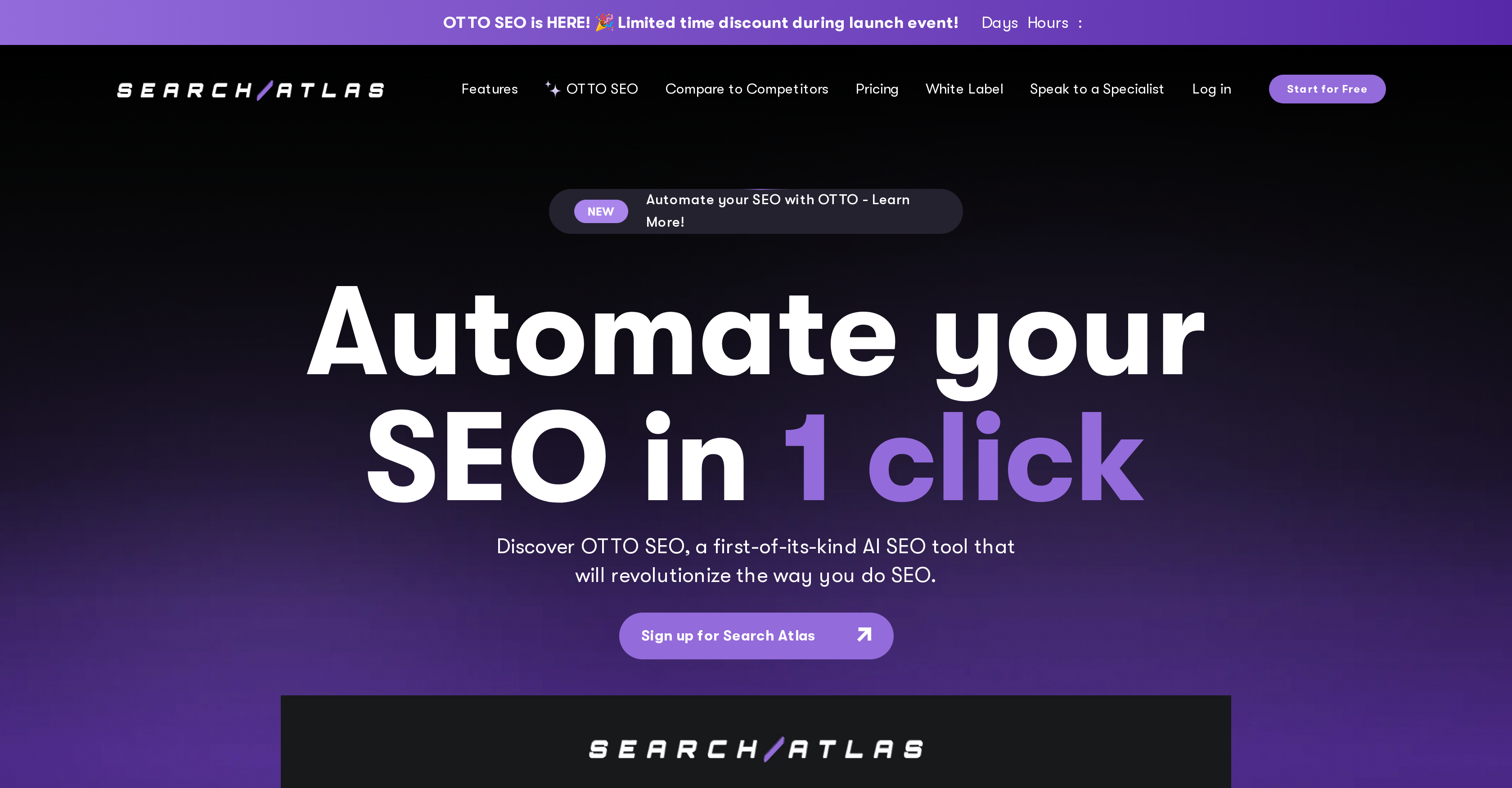 Otto SEO - Screenshot showing the interface and features of this AI tool
