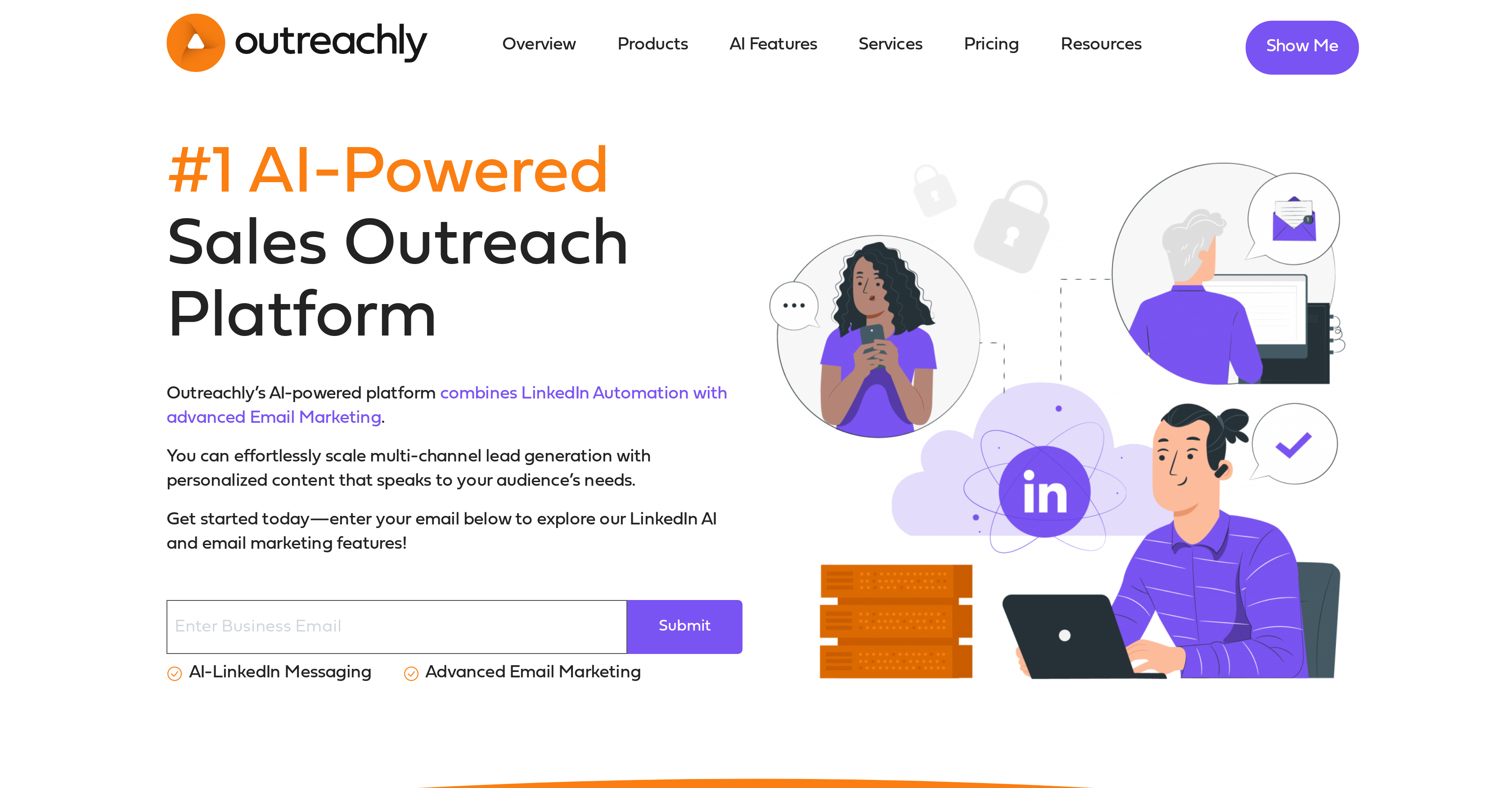 Outreachly - Screenshot showing the interface and features of this AI tool