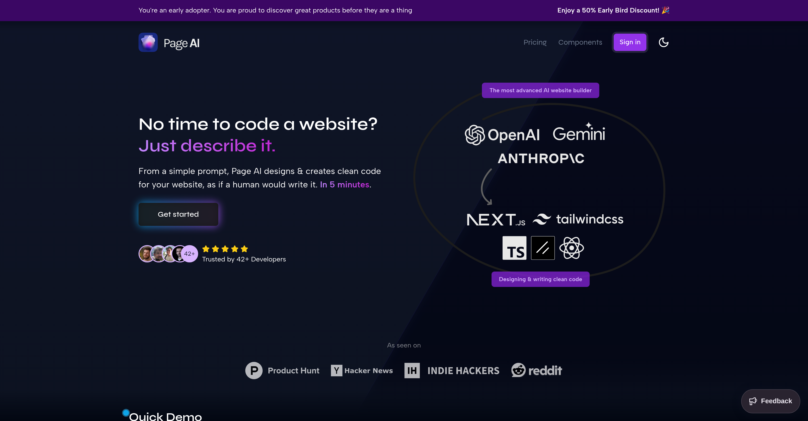 PageAI - Screenshot showing the interface and features of this AI tool