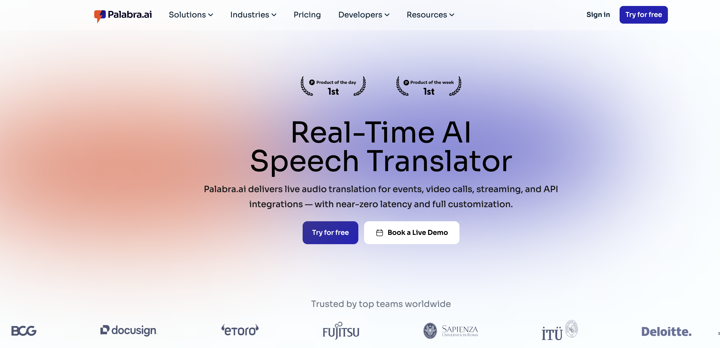 Palabra.ai - Screenshot showing the interface and features of this AI tool