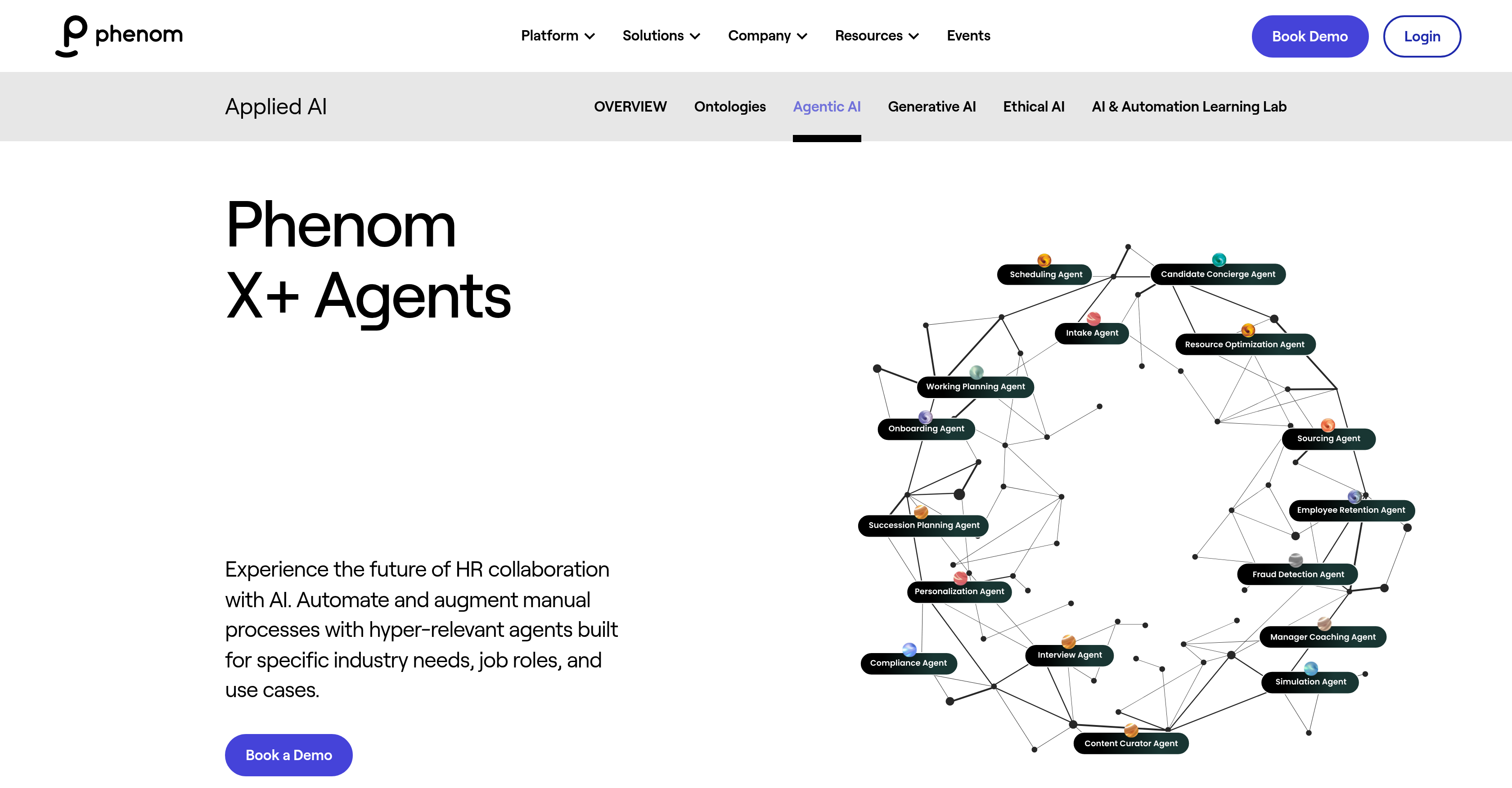 Phenom X - Screenshot showing the interface and features of this AI tool