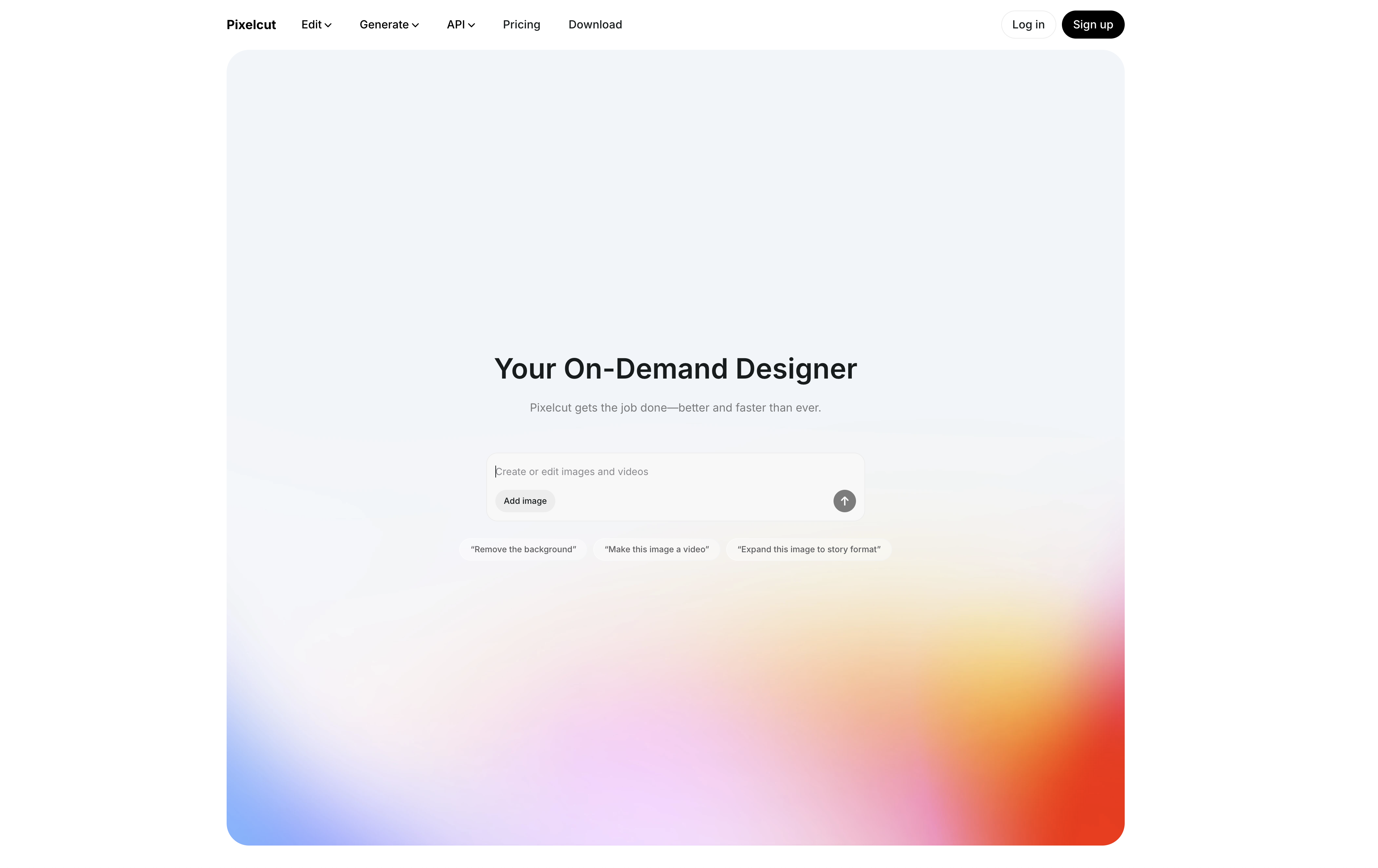 Pixelcut - Screenshot showing the interface and features of this AI tool