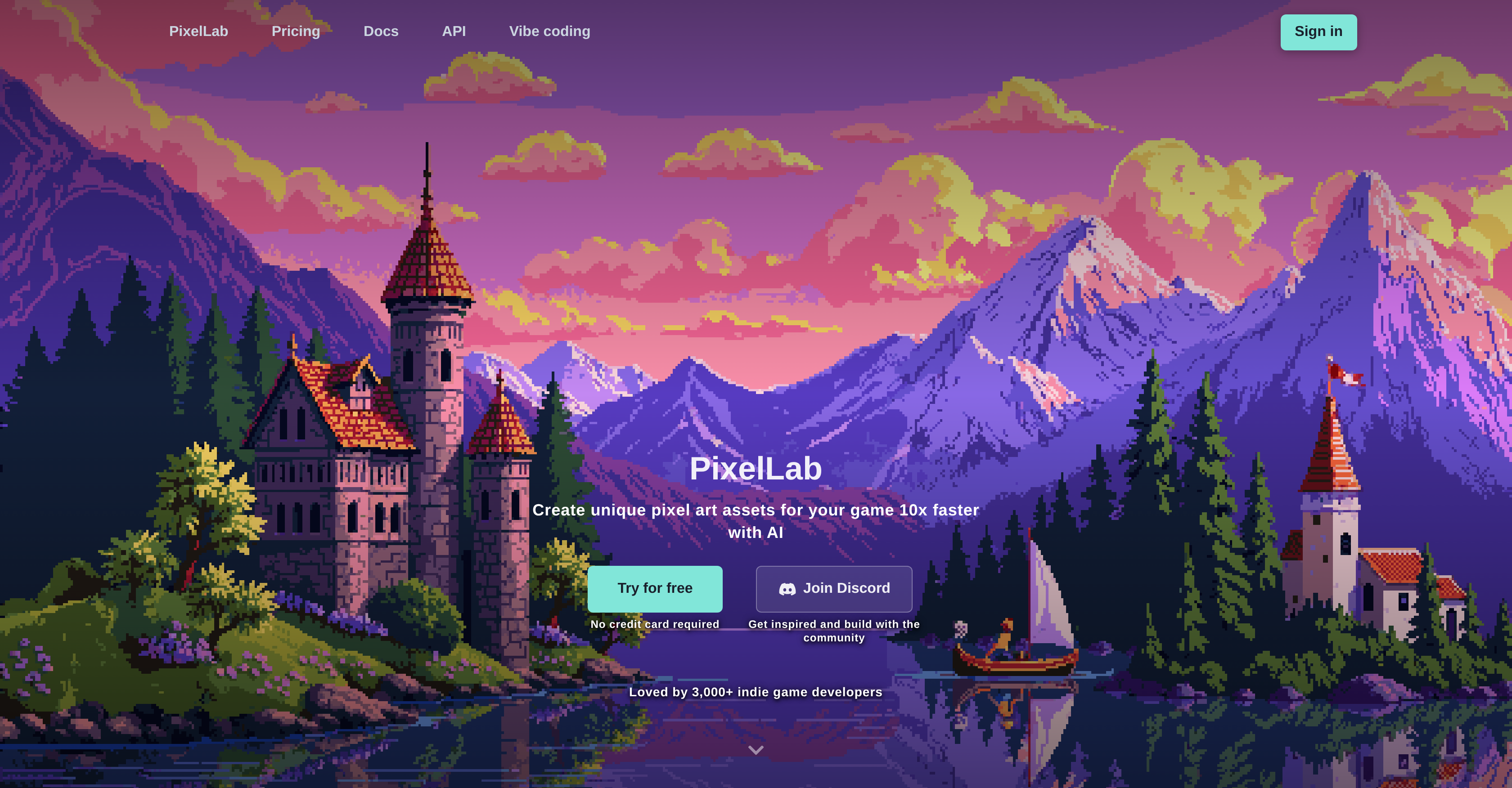 PixelLab - Screenshot showing the interface and features of this AI tool