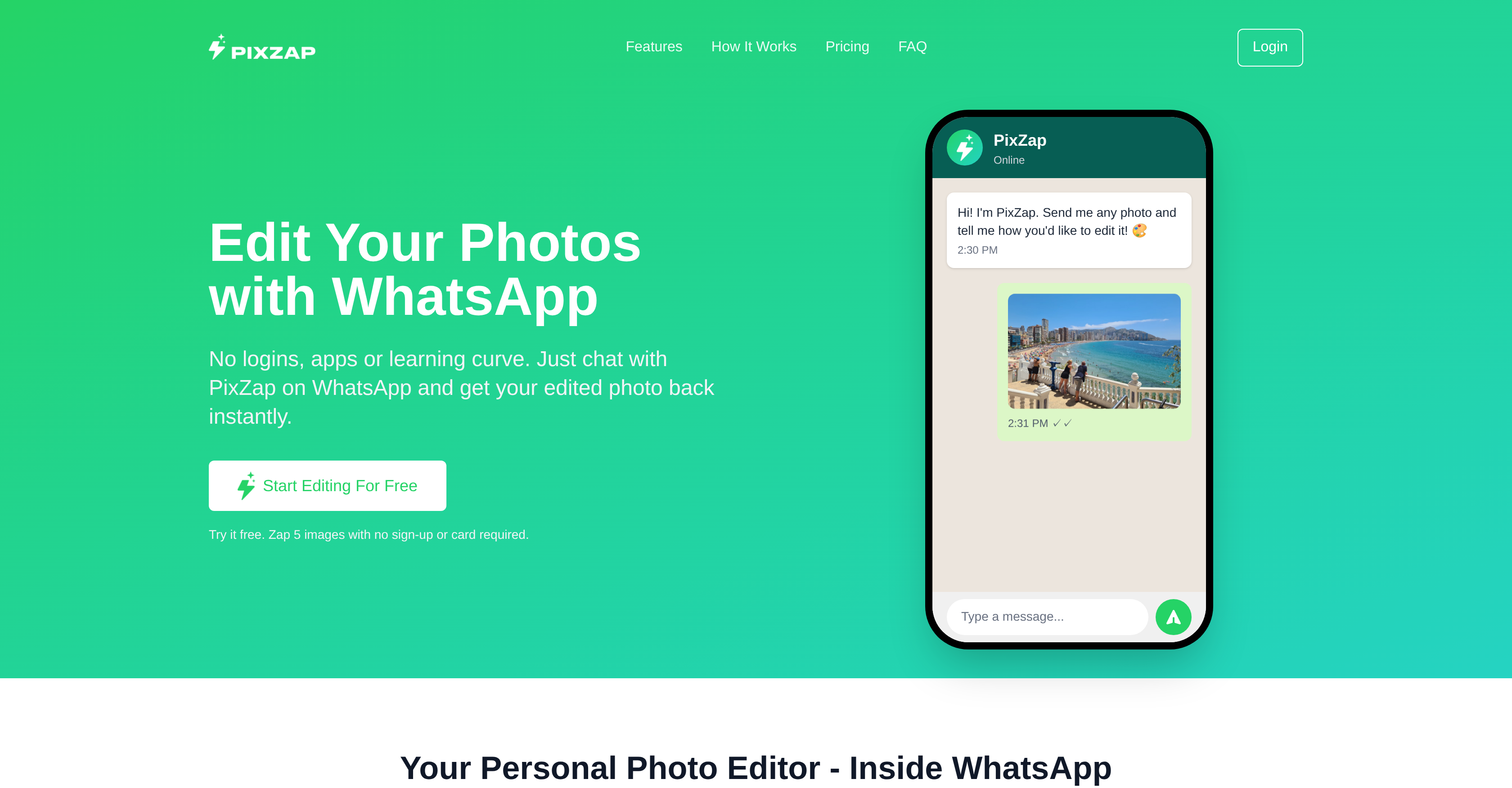 PixZap - Screenshot showing the interface and features of this AI tool