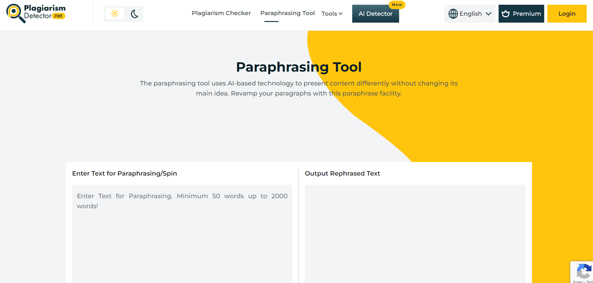 Plagiarism Detector - Screenshot showing the interface and features of this AI tool