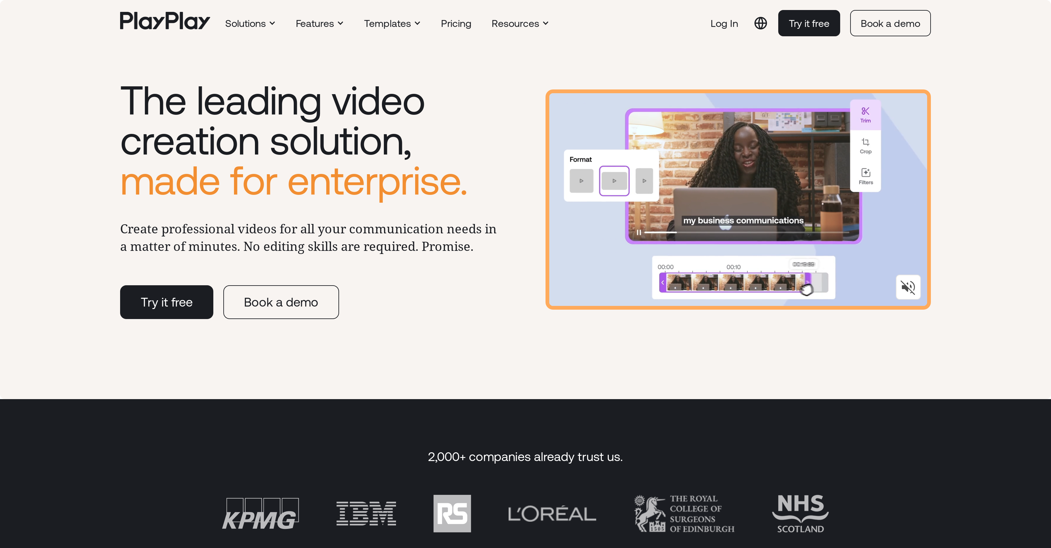 PlayPlay - Screenshot showing the interface and features of this AI tool