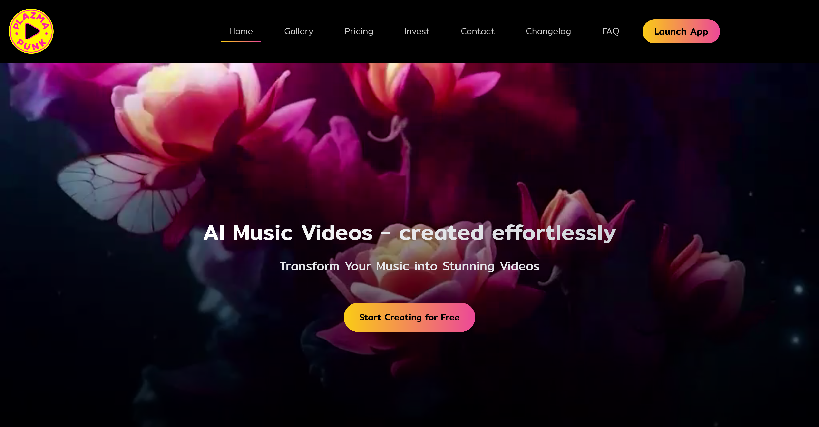 Plazmapunk - Screenshot showing the interface and features of this AI tool