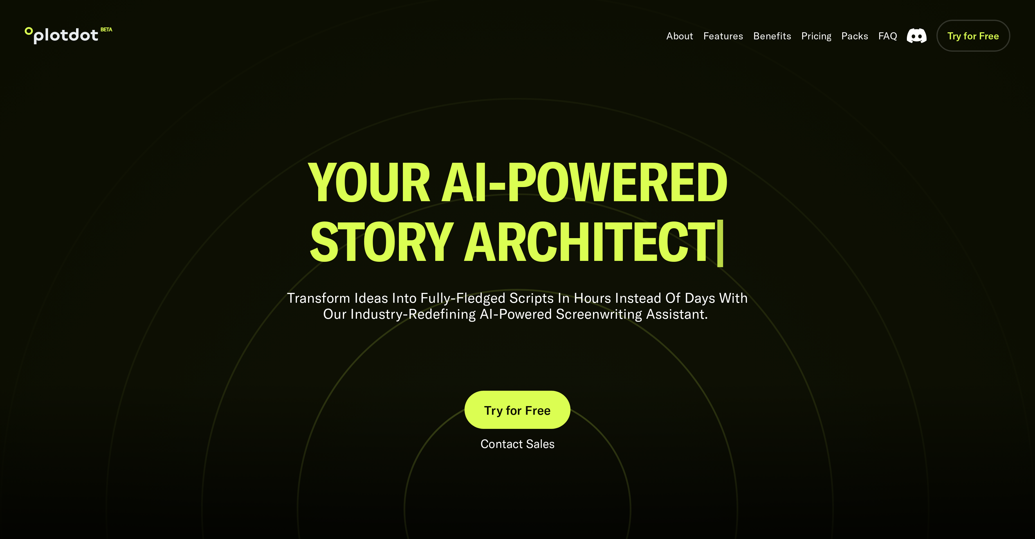 Plotdot - Screenshot showing the interface and features of this AI tool